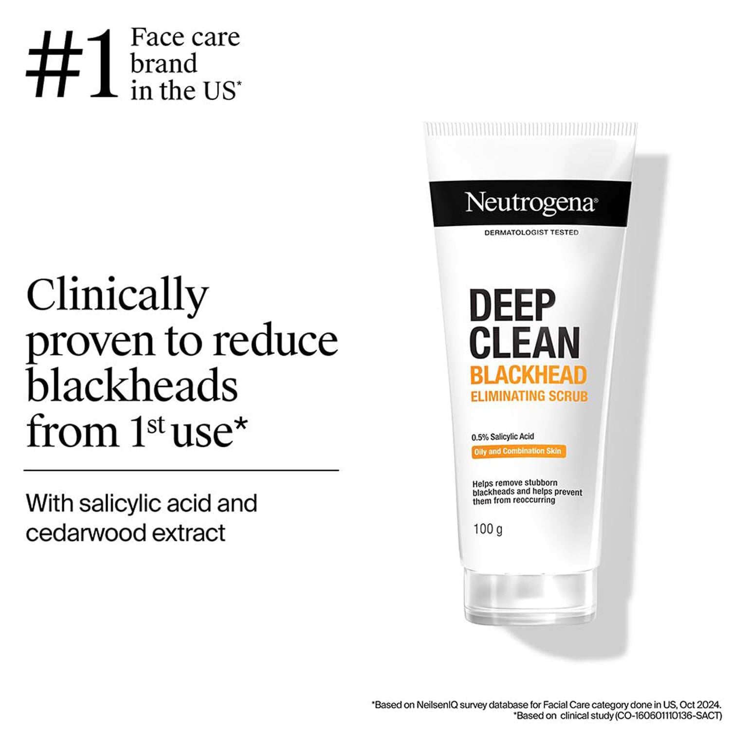 Neutrogena Deep Clean Blackhead Eliminating Daily Face Scrub