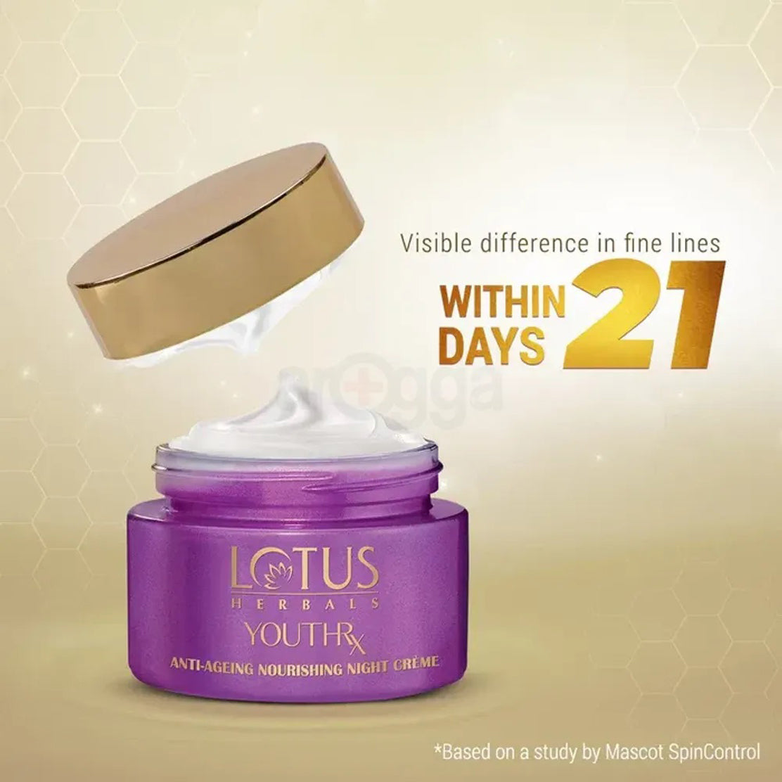 Lotus Herbals Y Youthrx Anti Ageing Nourishing Night Cream For Women