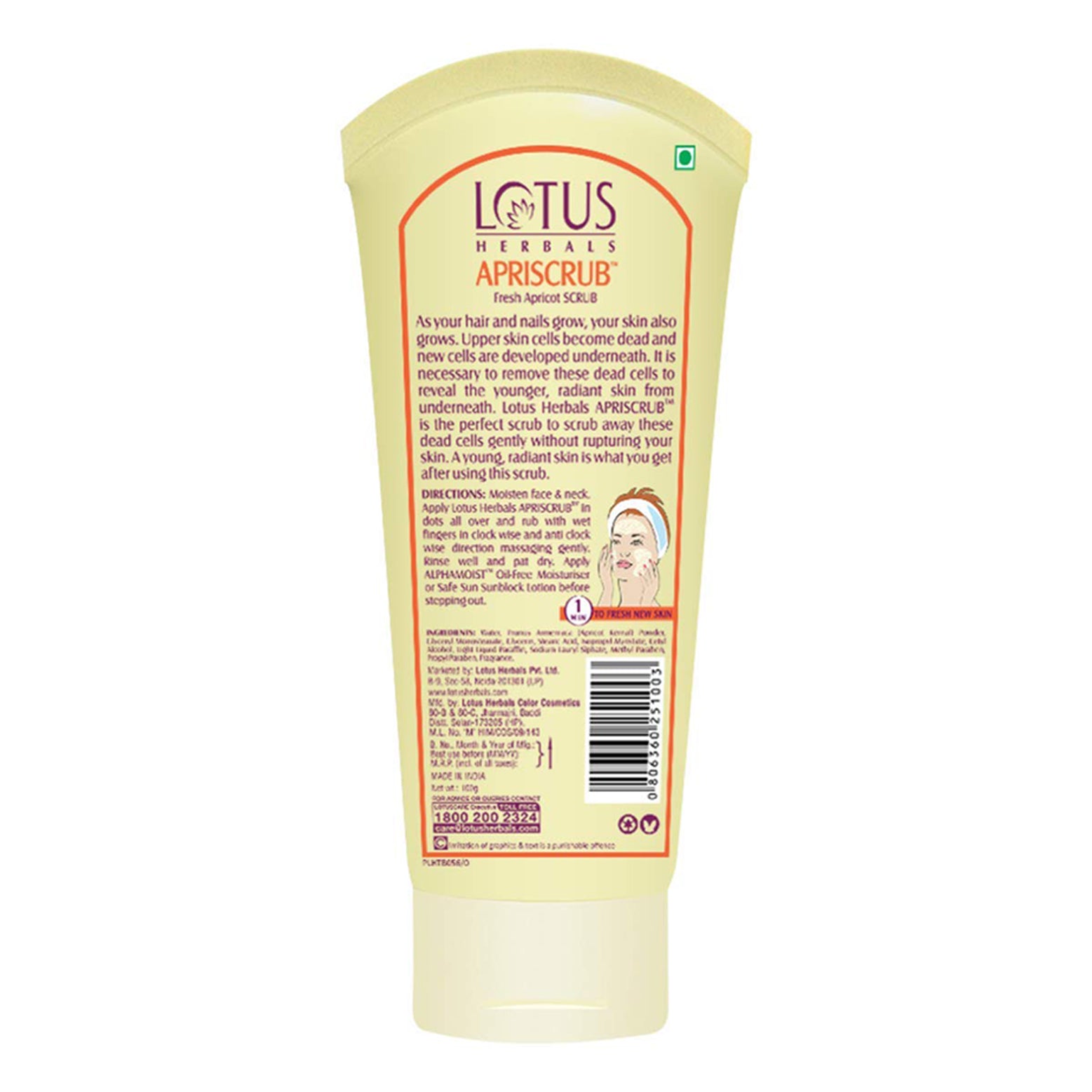 Lotus Herbals Apriscrub Fresh Apricot Scrub