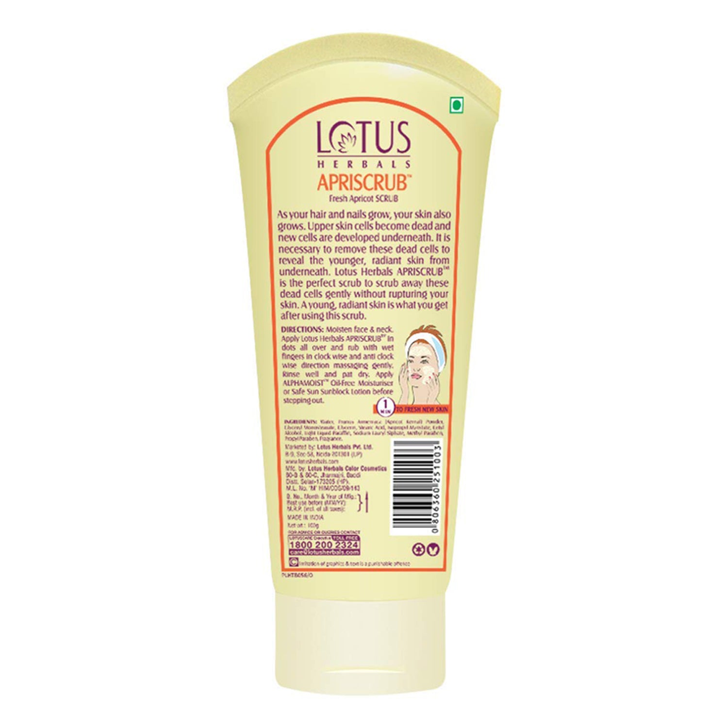 Lotus Herbals Apriscrub Fresh Apricot Scrub