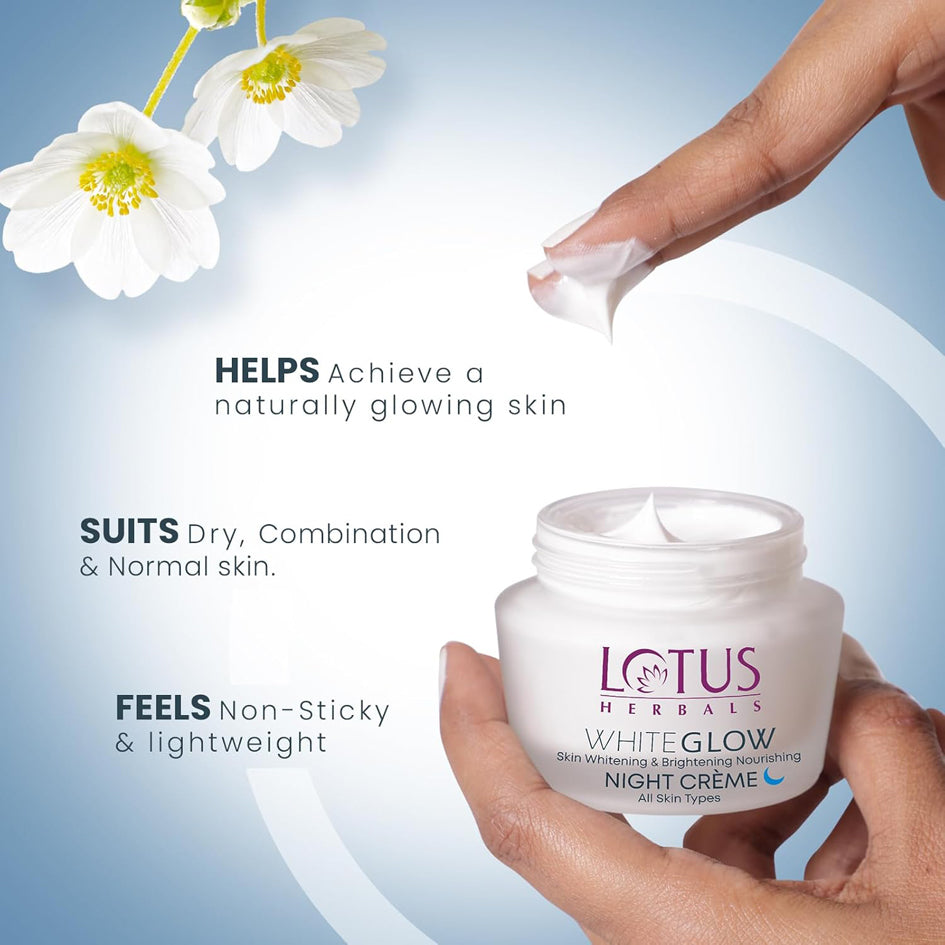 Lotus Whiteglow Skin Brightening & Nourishing Night Ceram