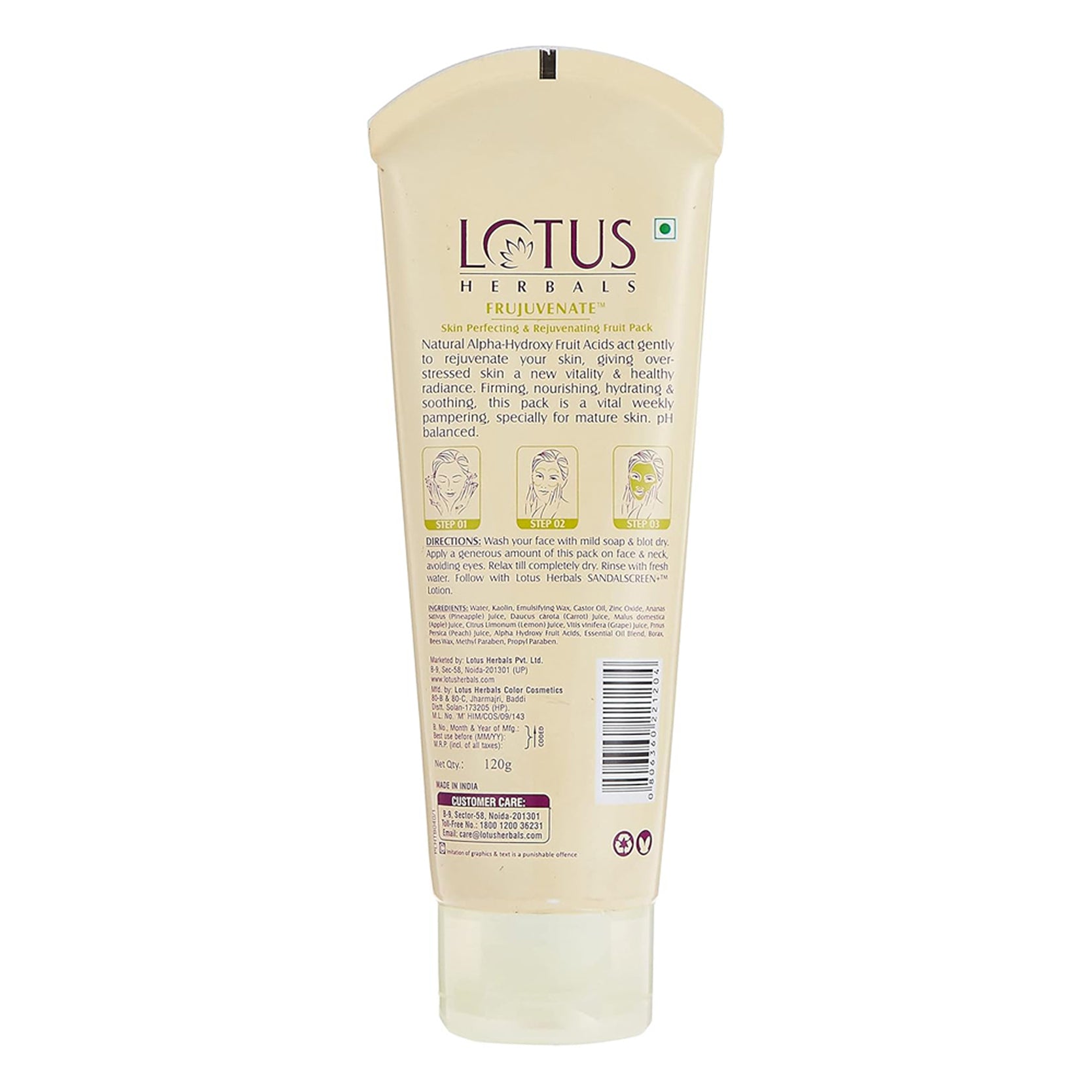 Lotus Herbals Frujuvenate Skin Perfecting & Rejuvenating Fruit Pack
