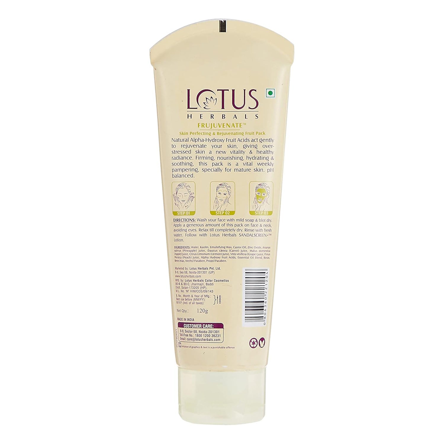 Lotus Herbals Frujuvenate Skin Perfecting & Rejuvenating Fruit Pack