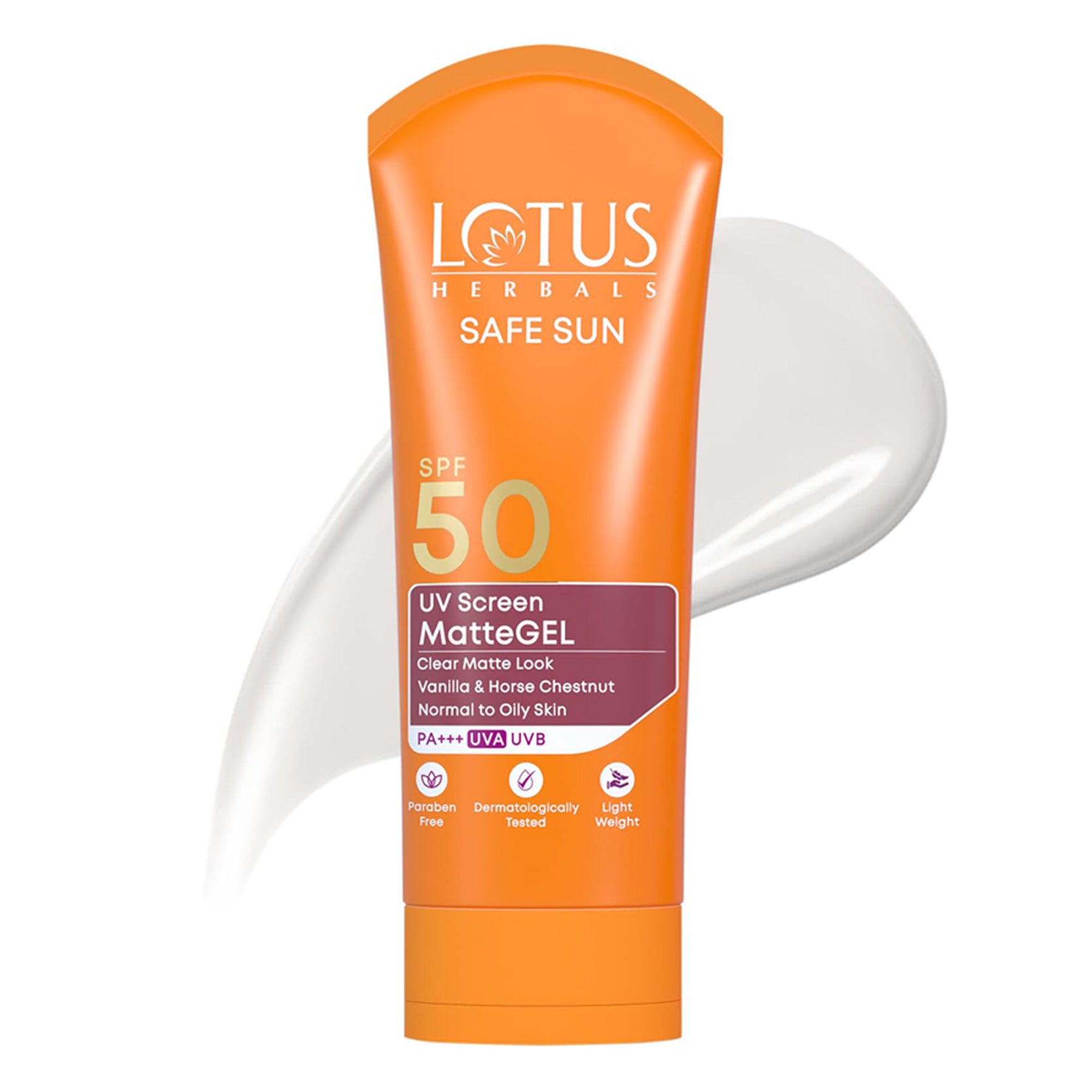Lotus Safe Sun Uv Screen Mattegel Sunscreen Spf 50 Pa+++