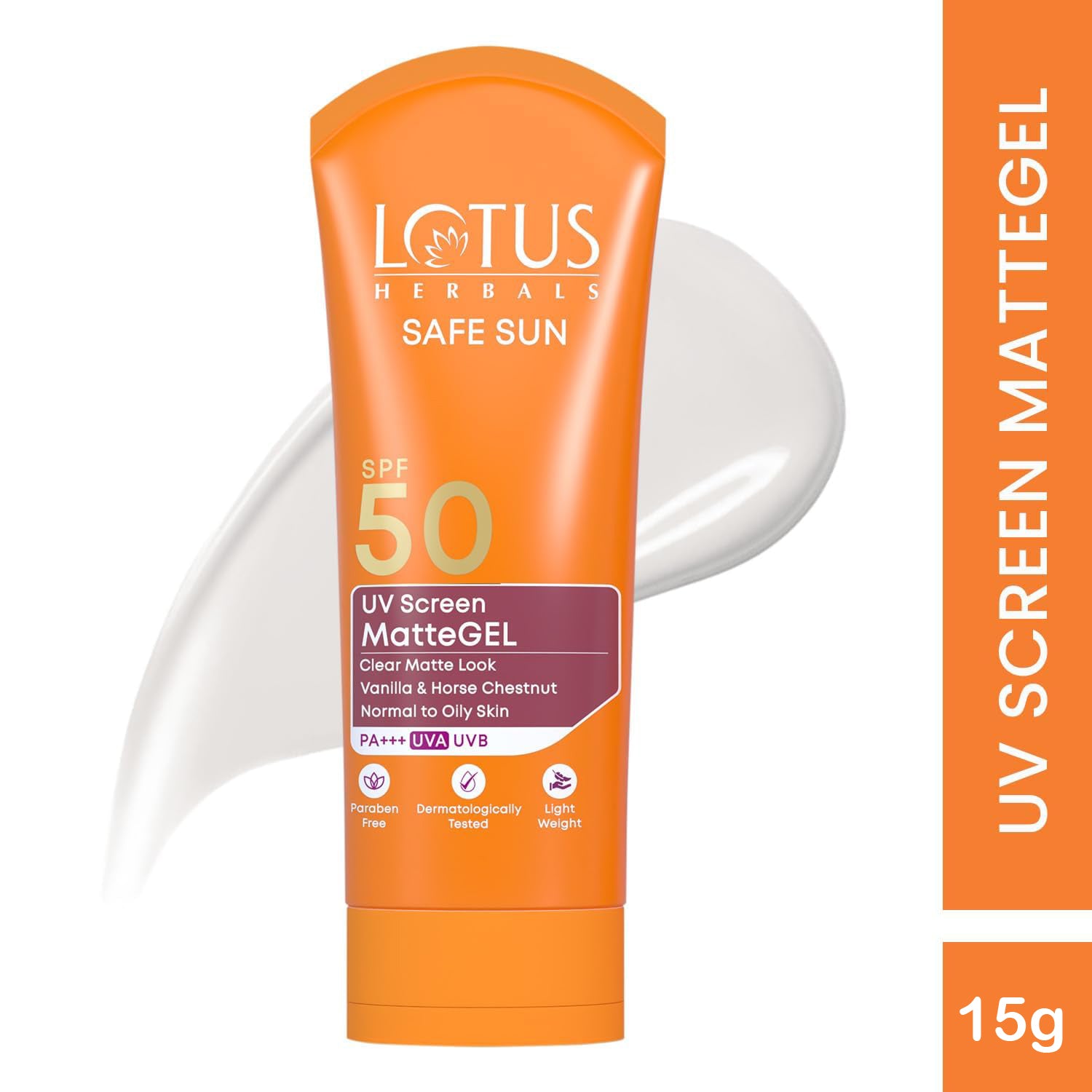 Lotus Safe Sun Uv Screen Mattegel Sunscreen Spf 50 Pa+++