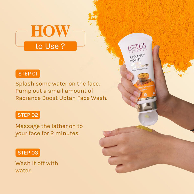 Lotus Herbals Radiance Boost Ubtan Facewash