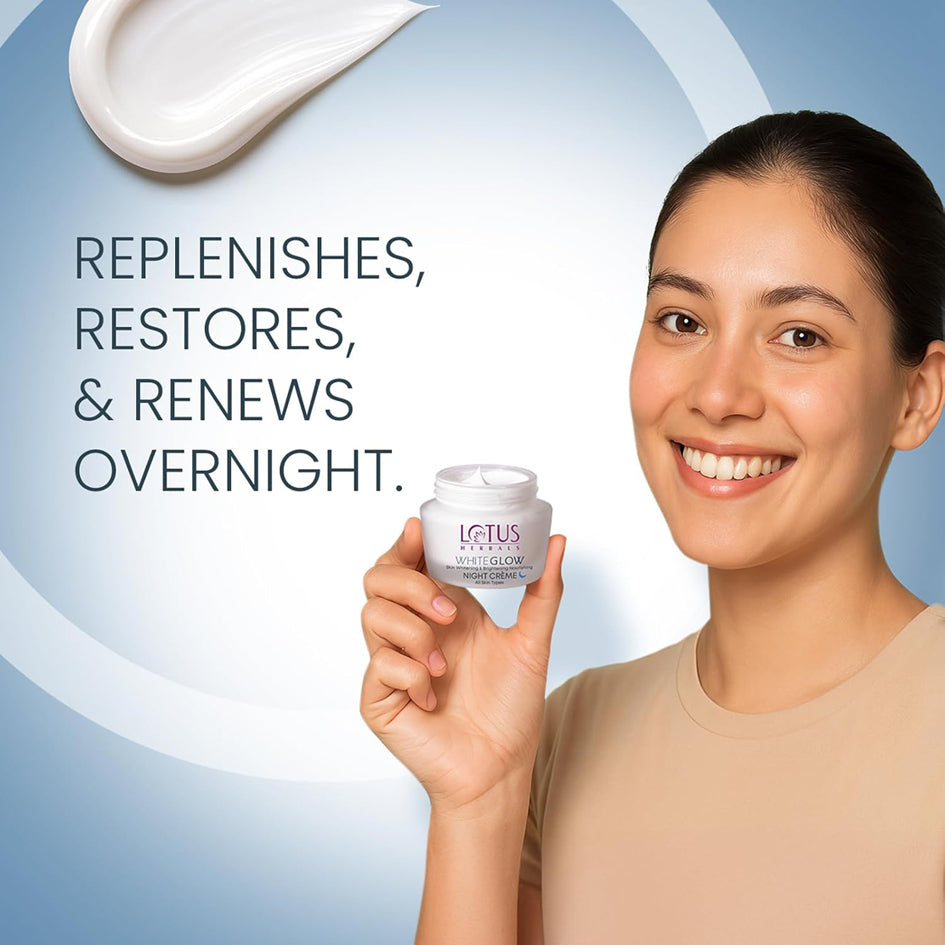 Lotus Herbals Whiteglow Skin Brightening & Nourishing Night Cream