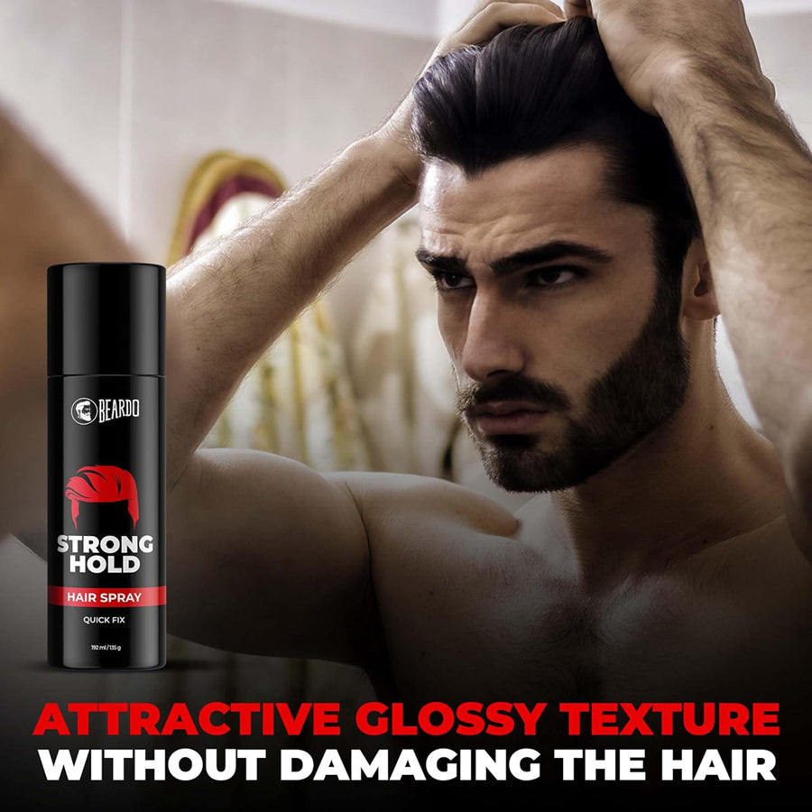 Beardo Strong Hold Hair Spray For Men 192Ml