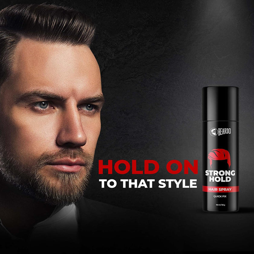 Beardo Strong Hold Hair Spray For Men 192Ml