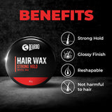 Beardo Hair Wax Strong Hold Crystal Gel Wax