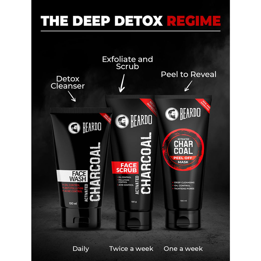 Beardo Activated Charcoal Face Scrub 100G