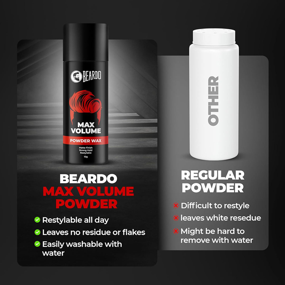 Beardo Max Volume Powder Wax 10G