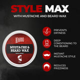 Beardo Beard & Mustache Wax - Extra Strong 50G