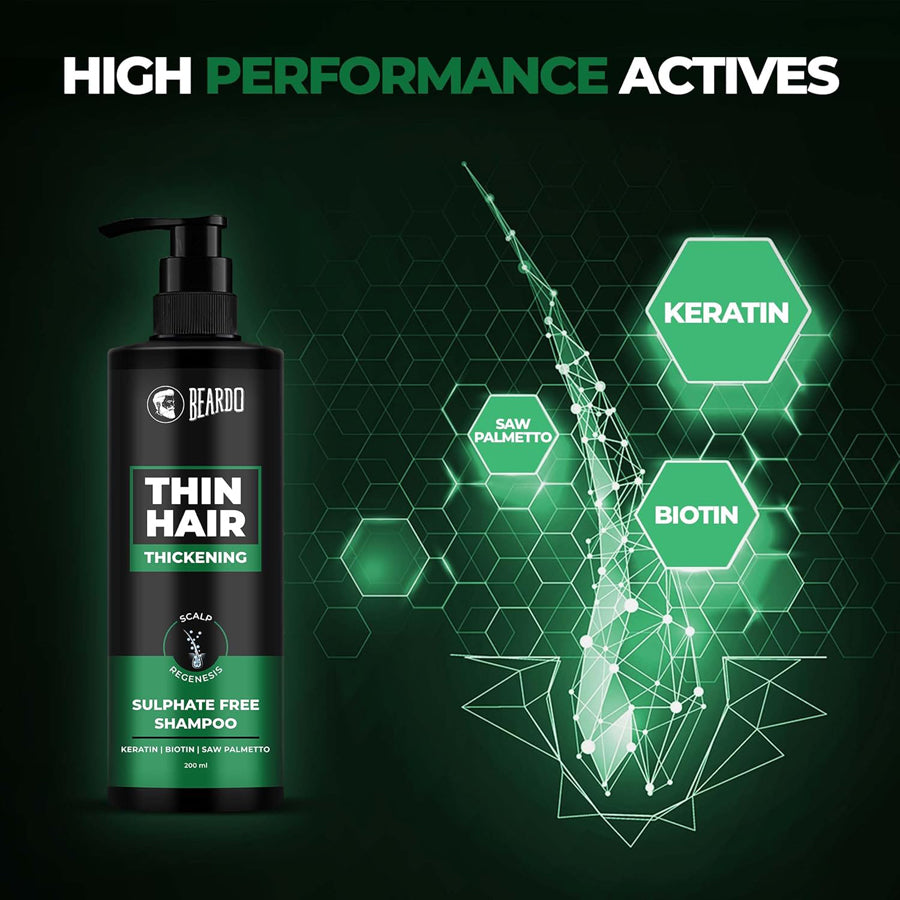 Beardo Hair Thickening Sulphate Free Shampoo 200Ml