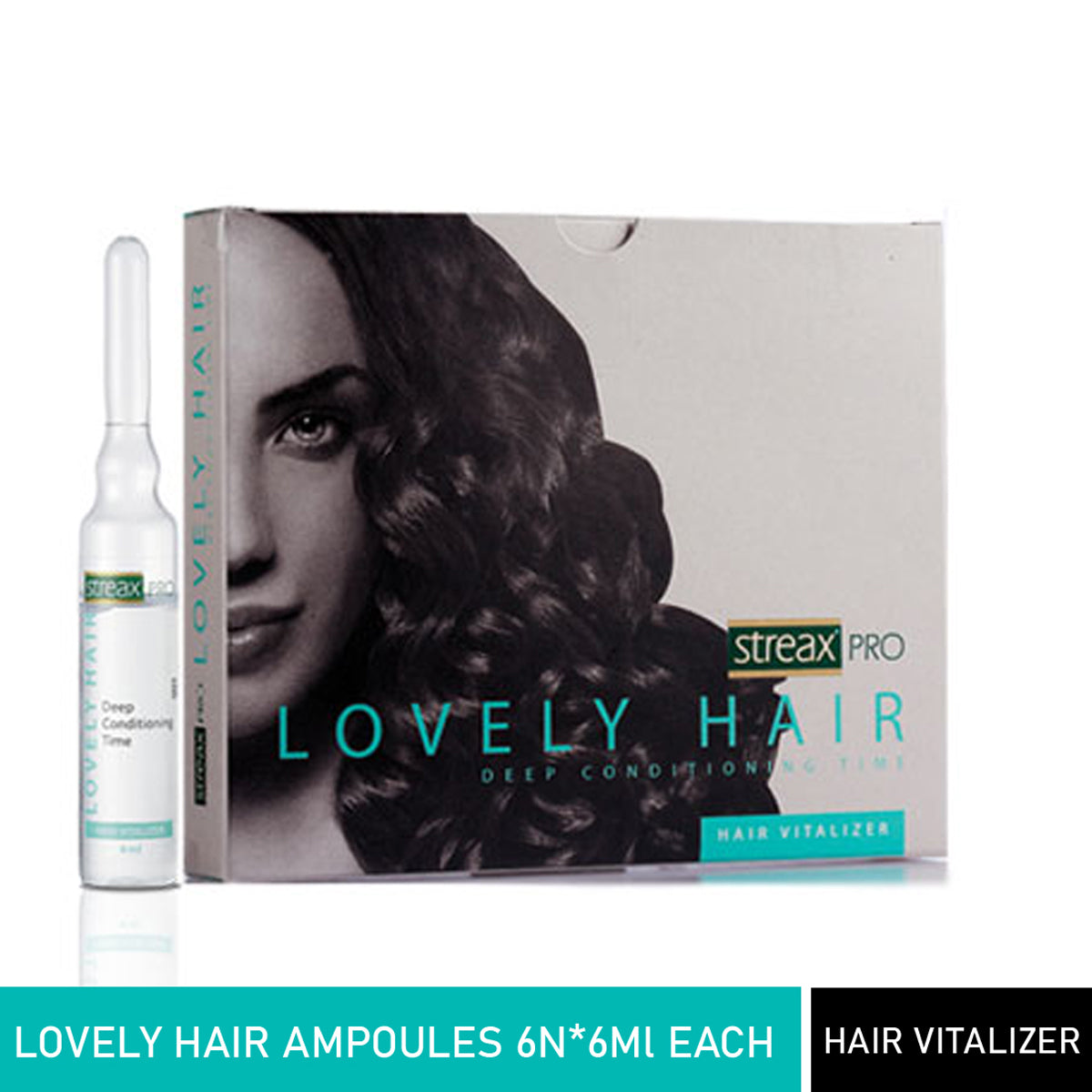 Streax Professional Lovely Hair Ampoules 6N*6Ml Each