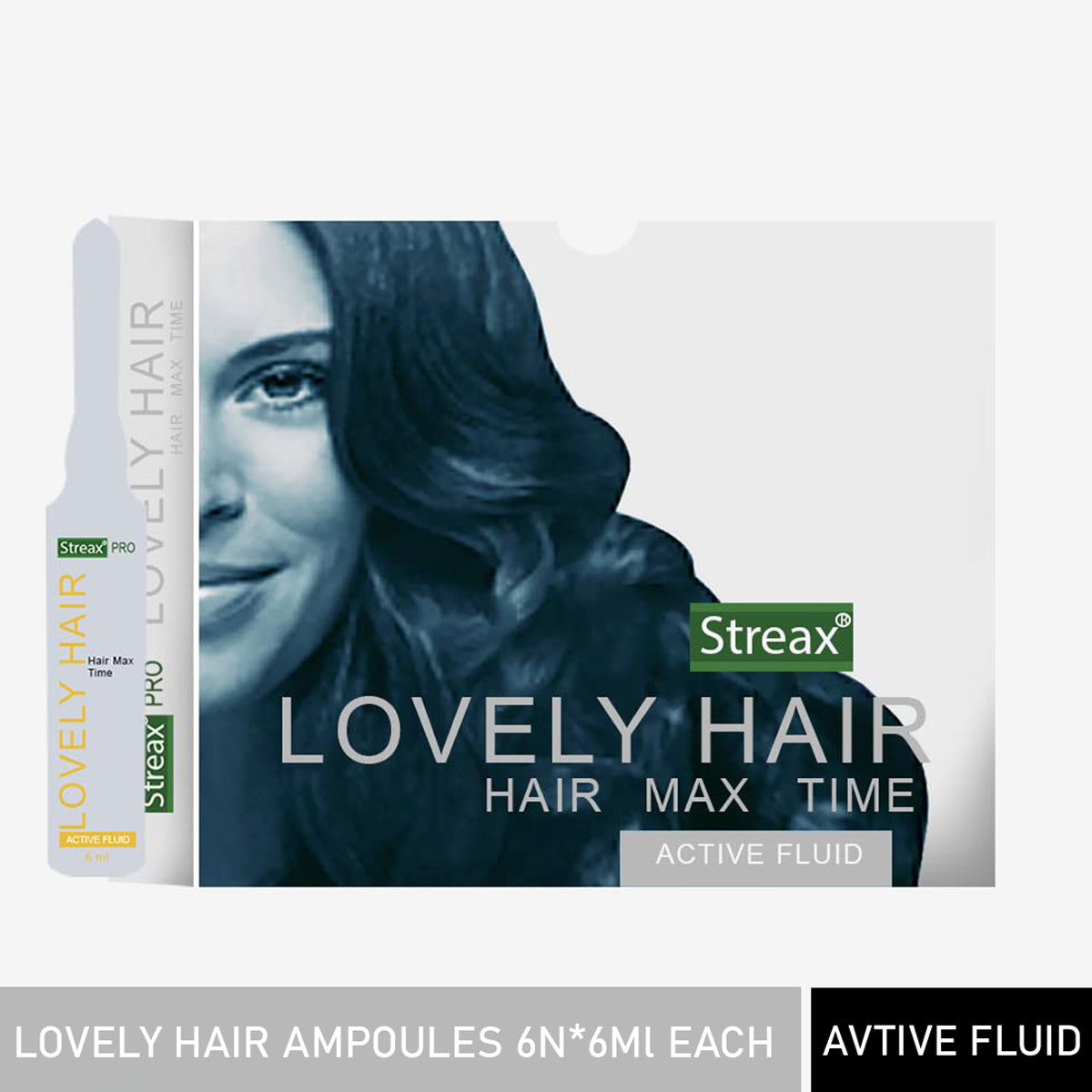 Streax Professional Lovely Hair Ampoules 6N*6Ml Each