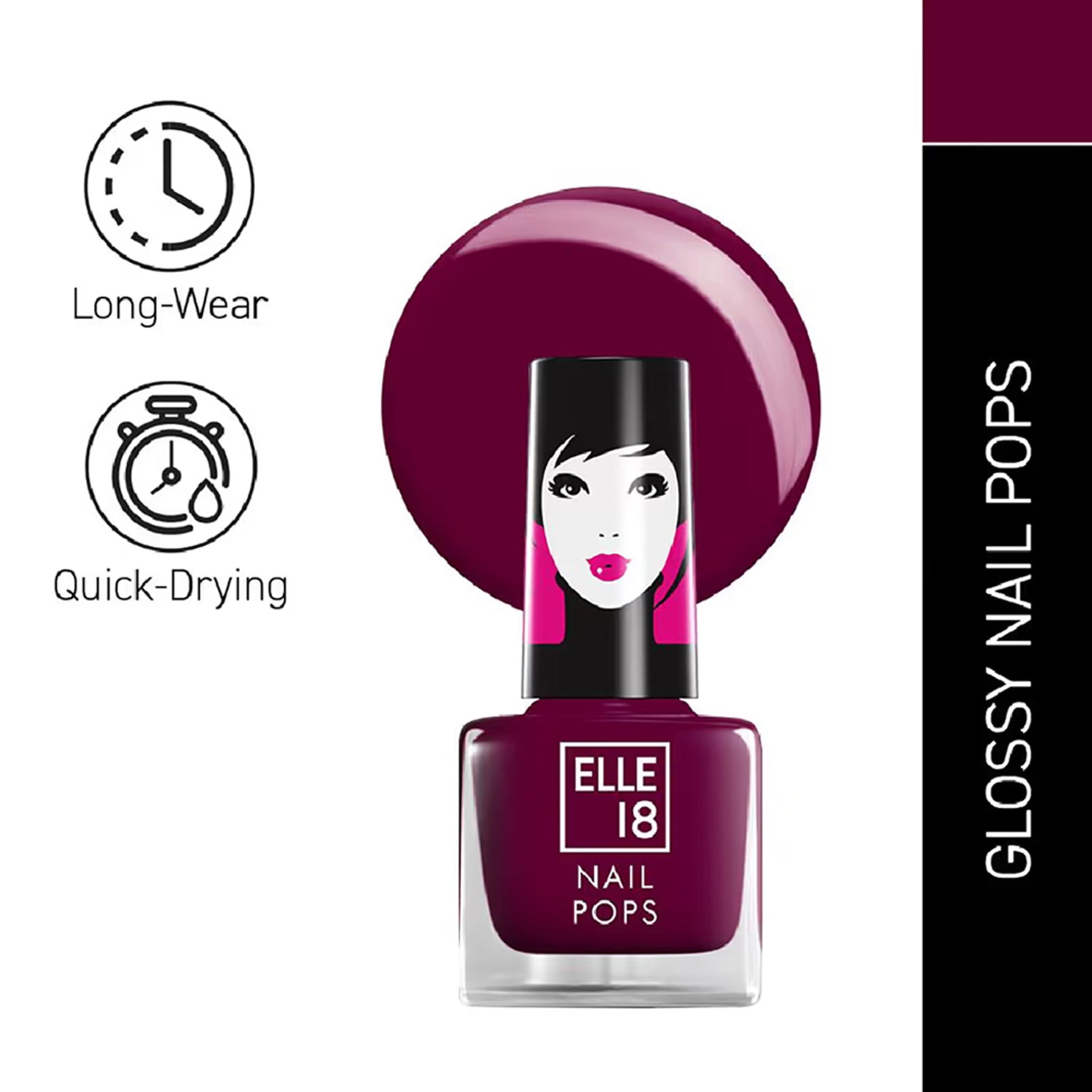Lakme Elle 18 Nail Pops Nail Color 5Ml