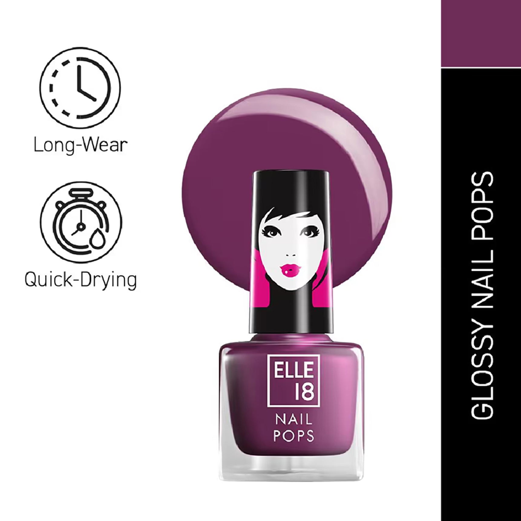 Lakme Elle 18 Nail Pops Nail Color 5Ml