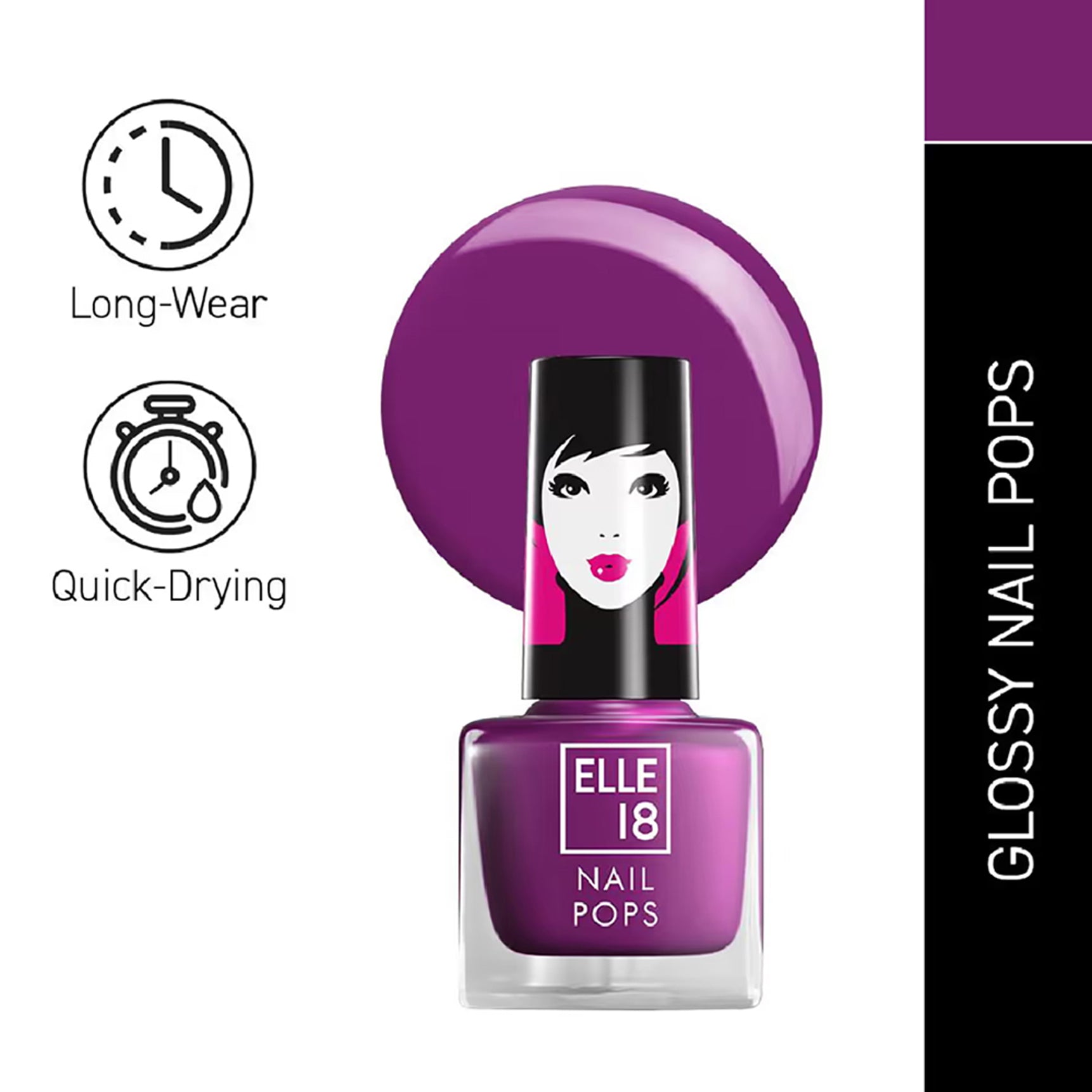 Lakme Elle 18 Nail Pops Nail Color 5Ml