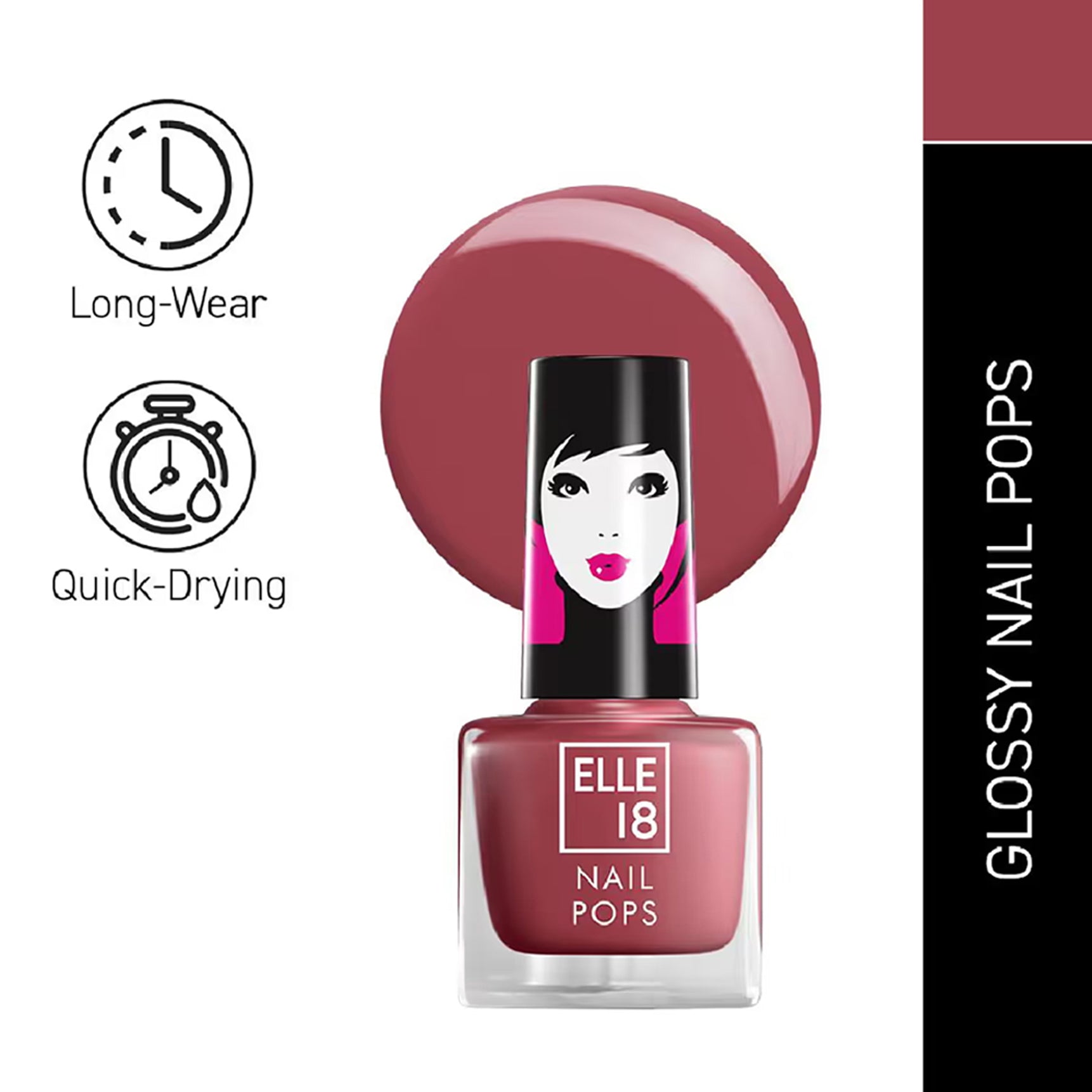 Lakme Elle 18 Nail Pops Nail Color 5Ml