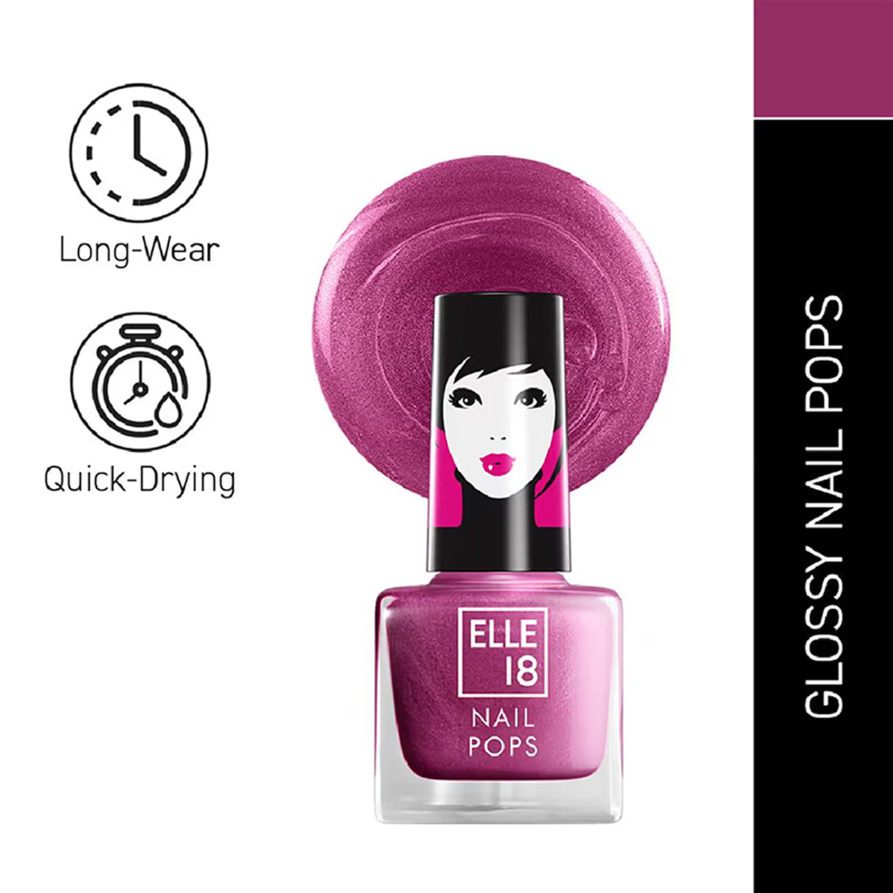 Lakme Elle 18 Nail Pops Nail Color 5Ml