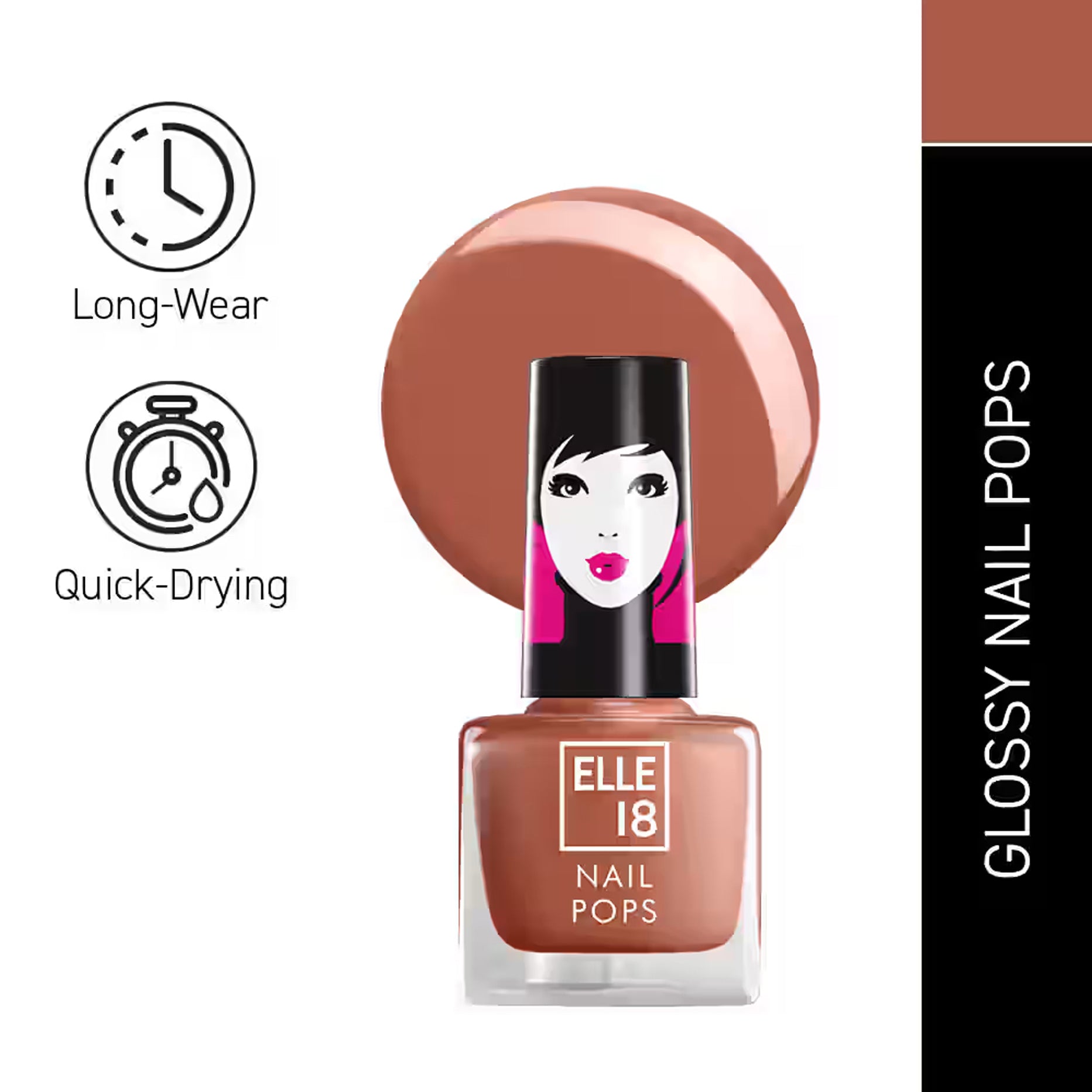 Lakme Elle 18 Nail Pops Nail Color 5Ml