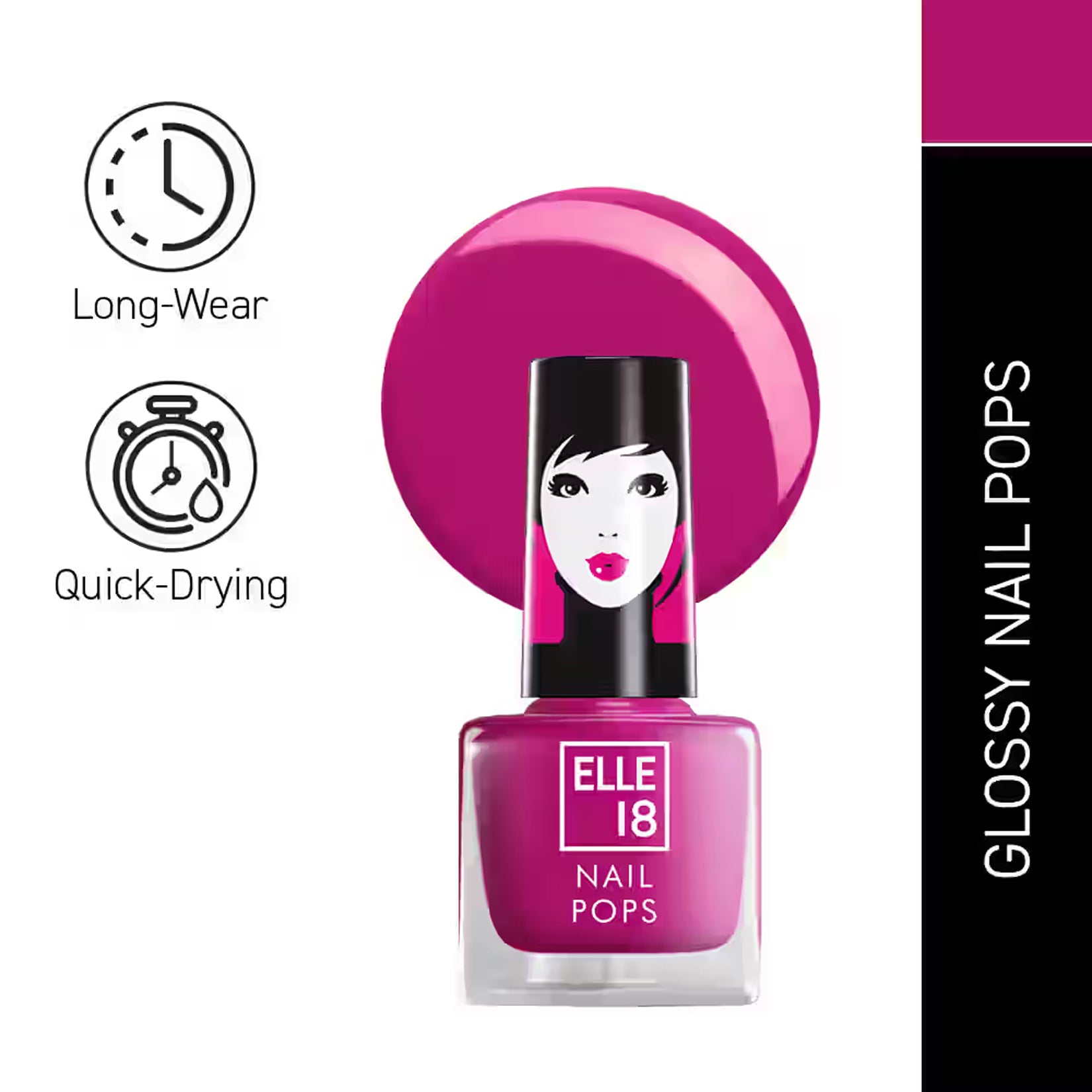 Lakme Elle 18 Nail Pops Nail Color 5Ml