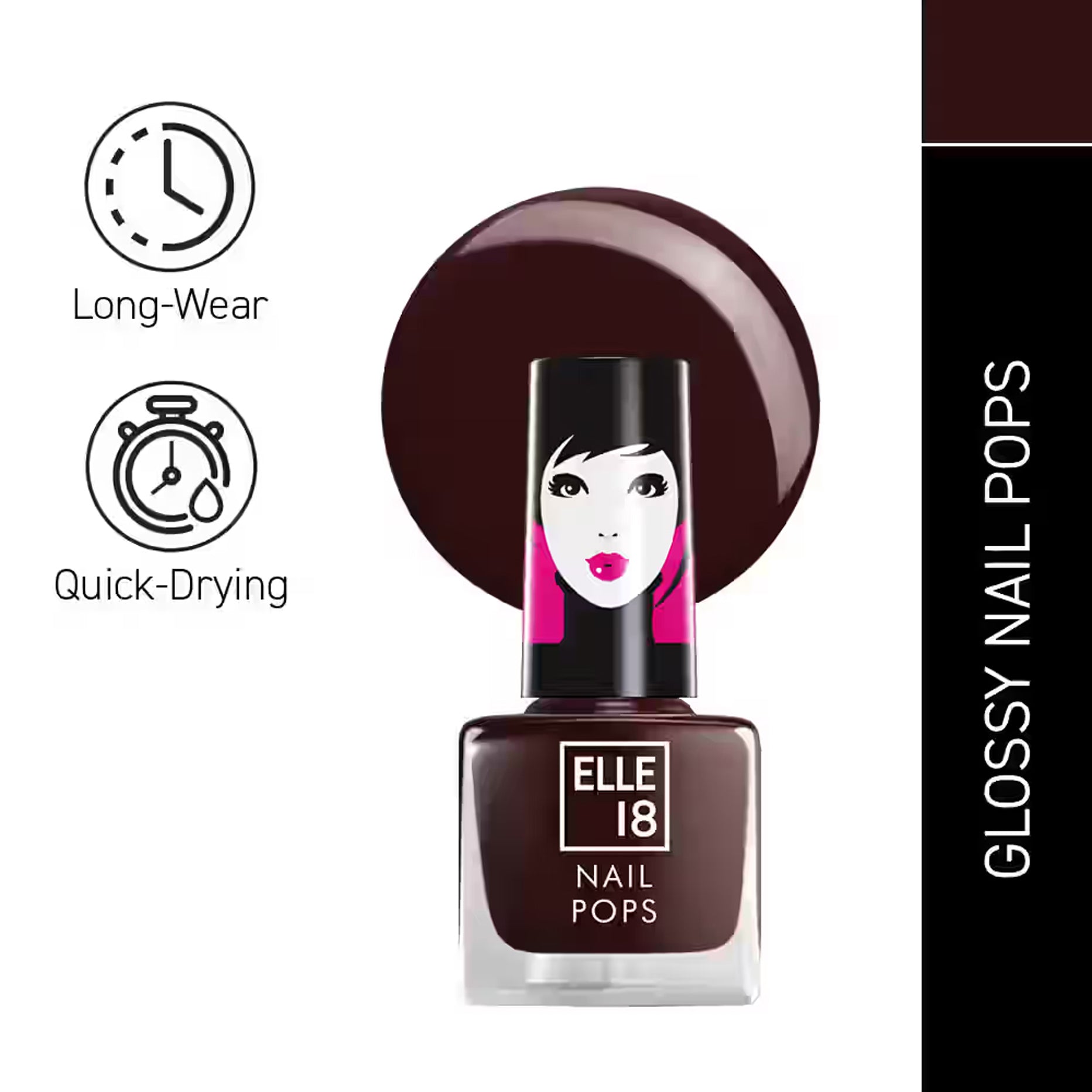 Lakme Elle 18 Nail Pops Nail Color 5Ml