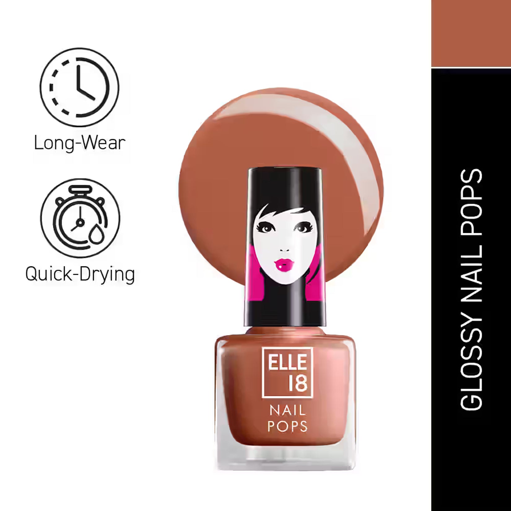 Lakme Elle 18 Nail Pops Nail Color 5Ml