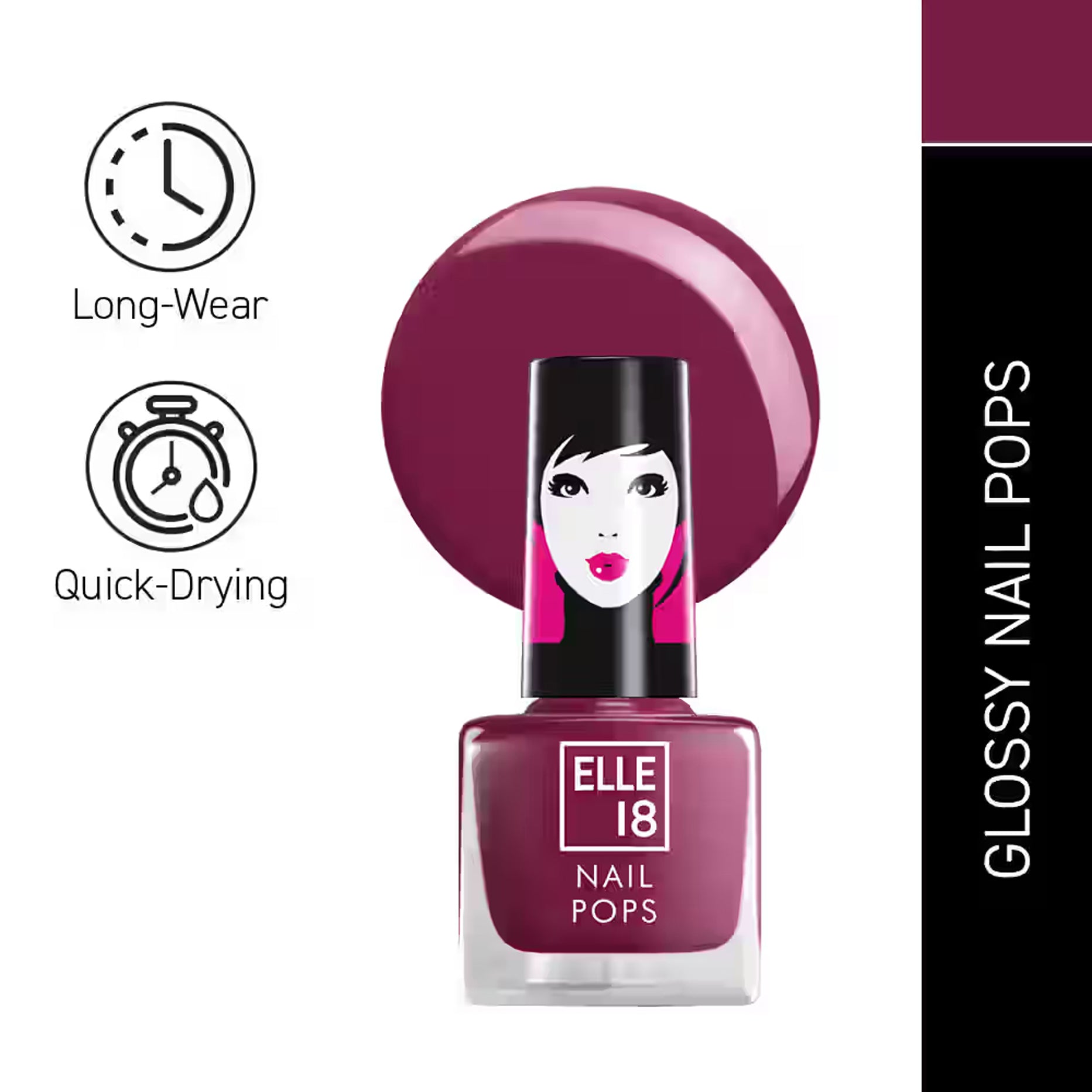Lakme Elle 18 Nail Pops Nail Color 5Ml