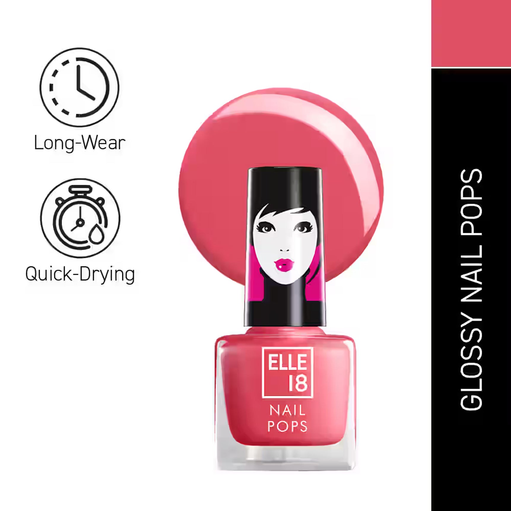 Lakme Elle 18 Nail Pops Nail Color 5Ml