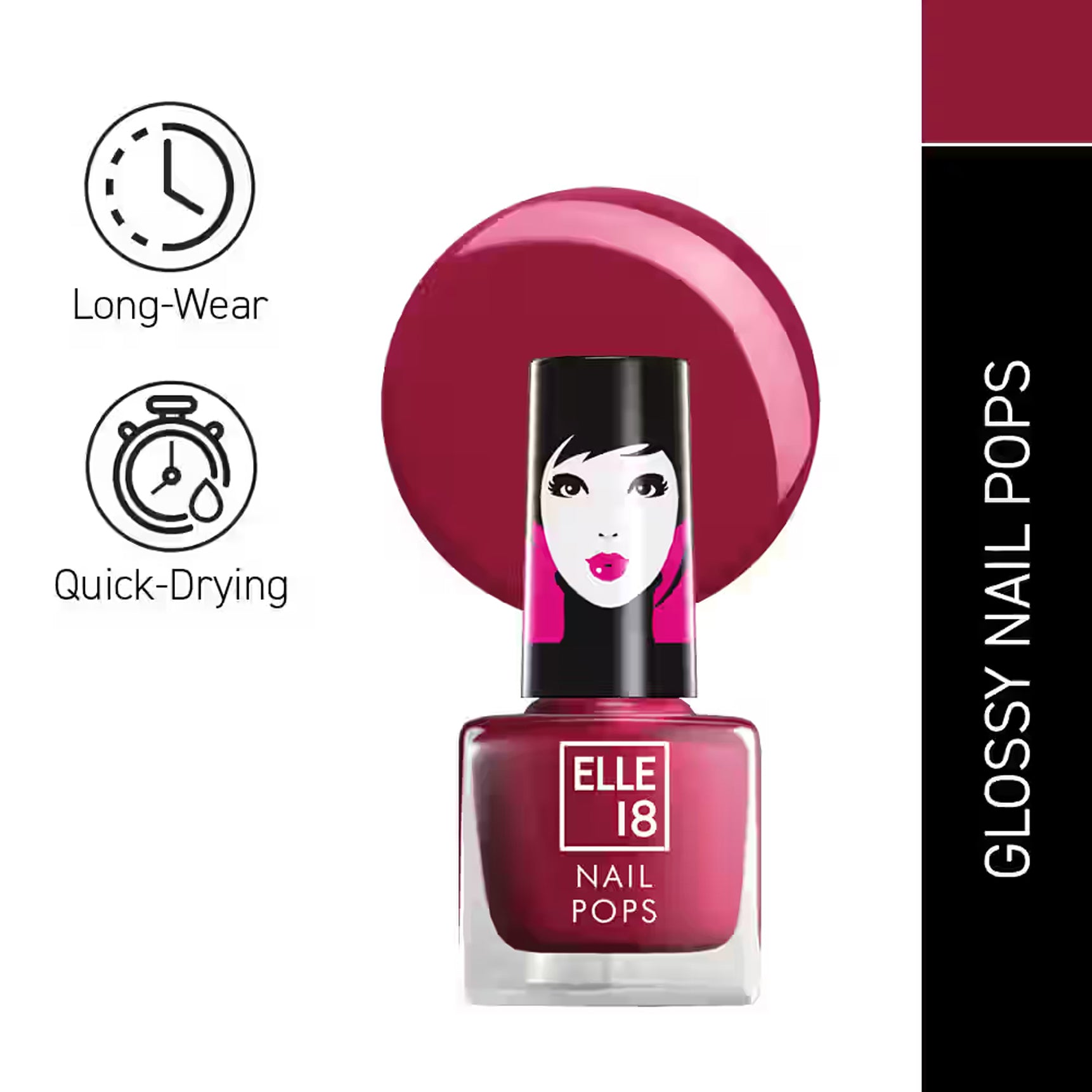 Lakme Elle 18 Nail Pops Nail Color 5Ml