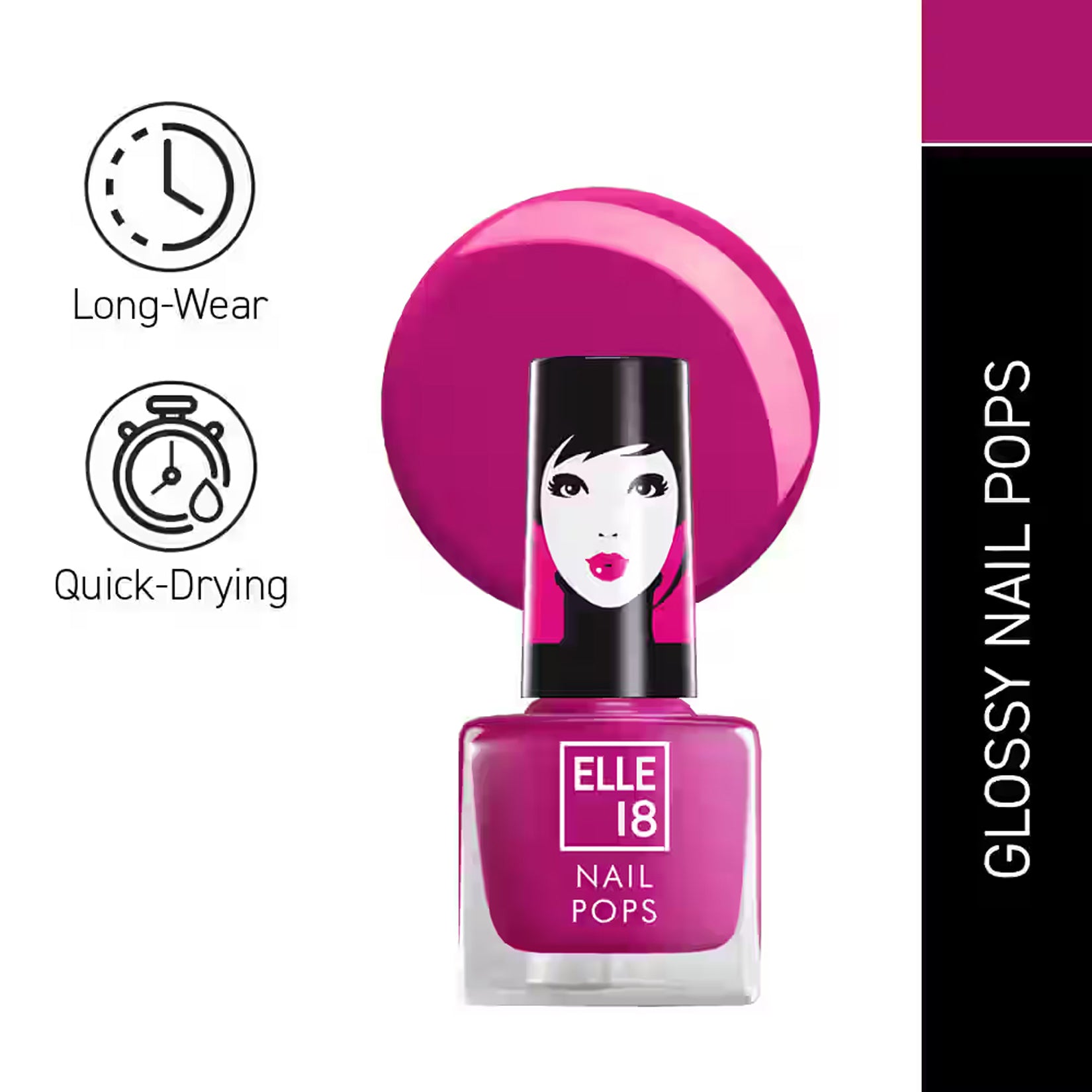 Lakme Elle 18 Nail Pops Nail Color 5Ml