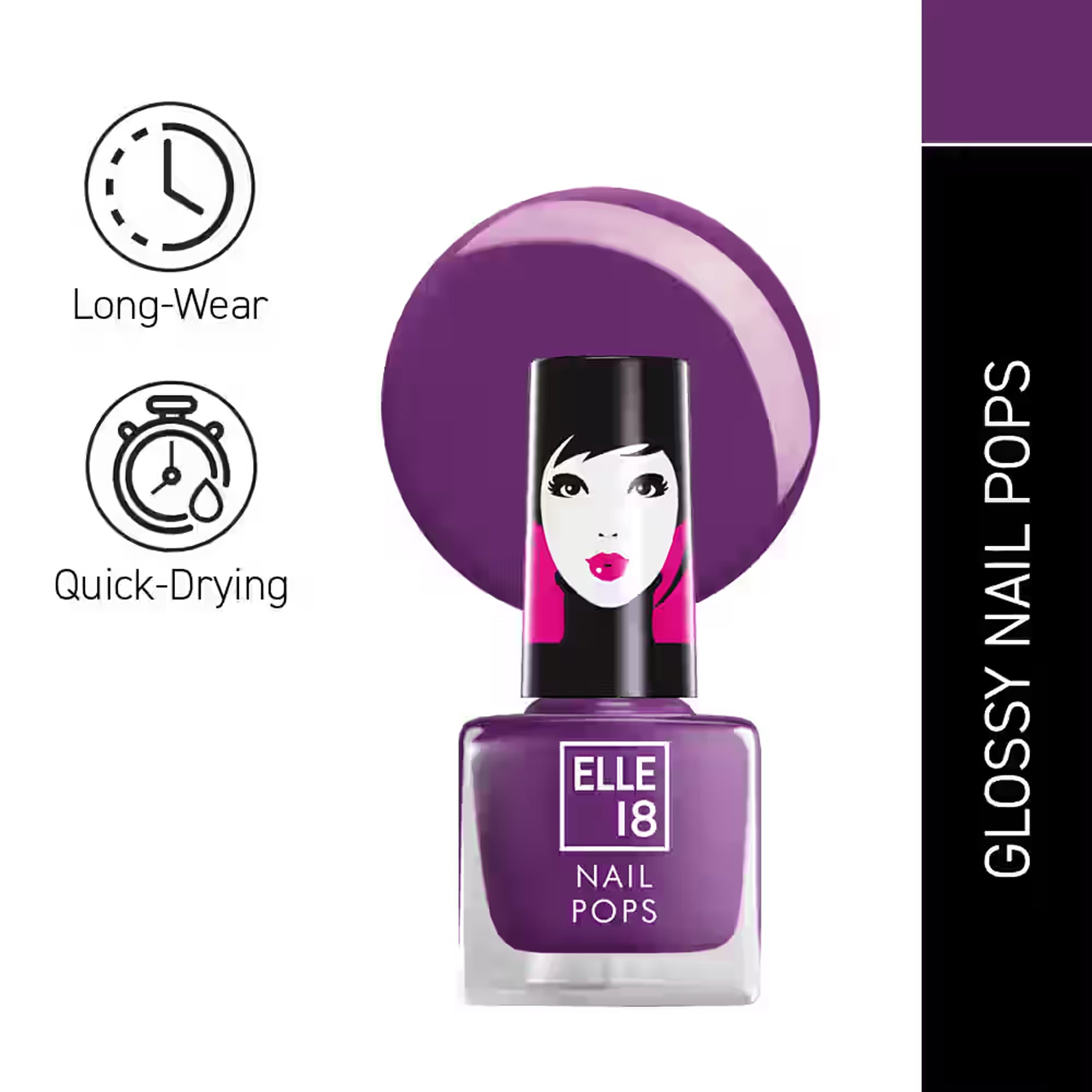 Lakme Elle 18 Nail Pops Nail Color 5Ml