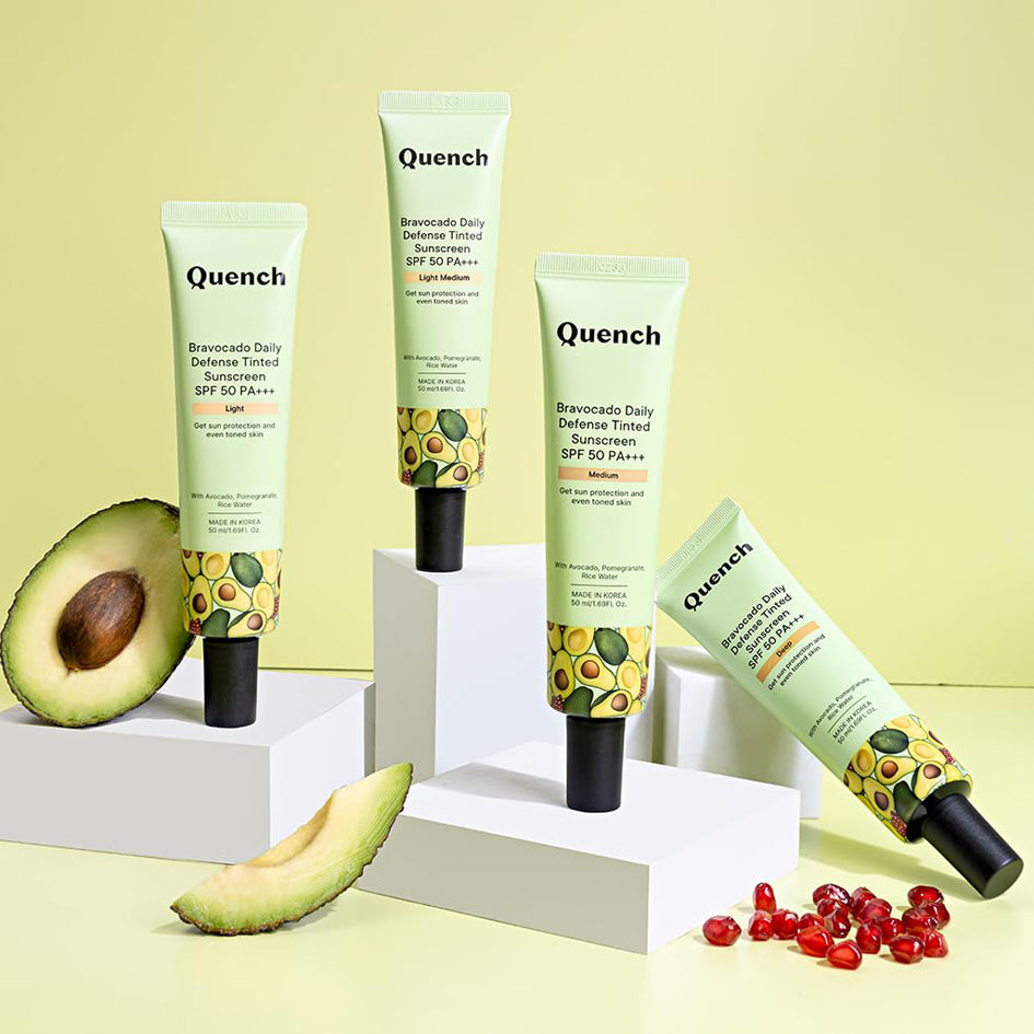 Quench Bravocado Daily Defense Tinted Sunscreen Spf 50 Pa+++ 50Ml
