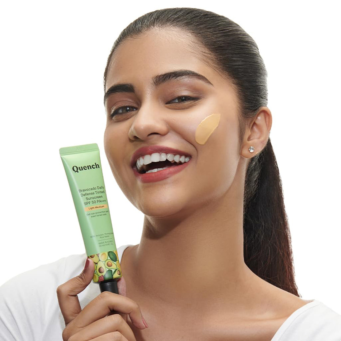 Quench Bravocado Daily Defense Tinted Sunscreen Spf 50 Pa+++ 50Ml