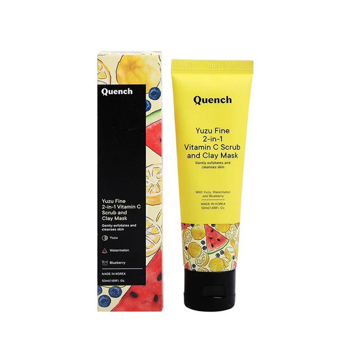 Quench 2-In-1 Vitamin C Scrub And Clay Mask With Yuzu Vitamin C