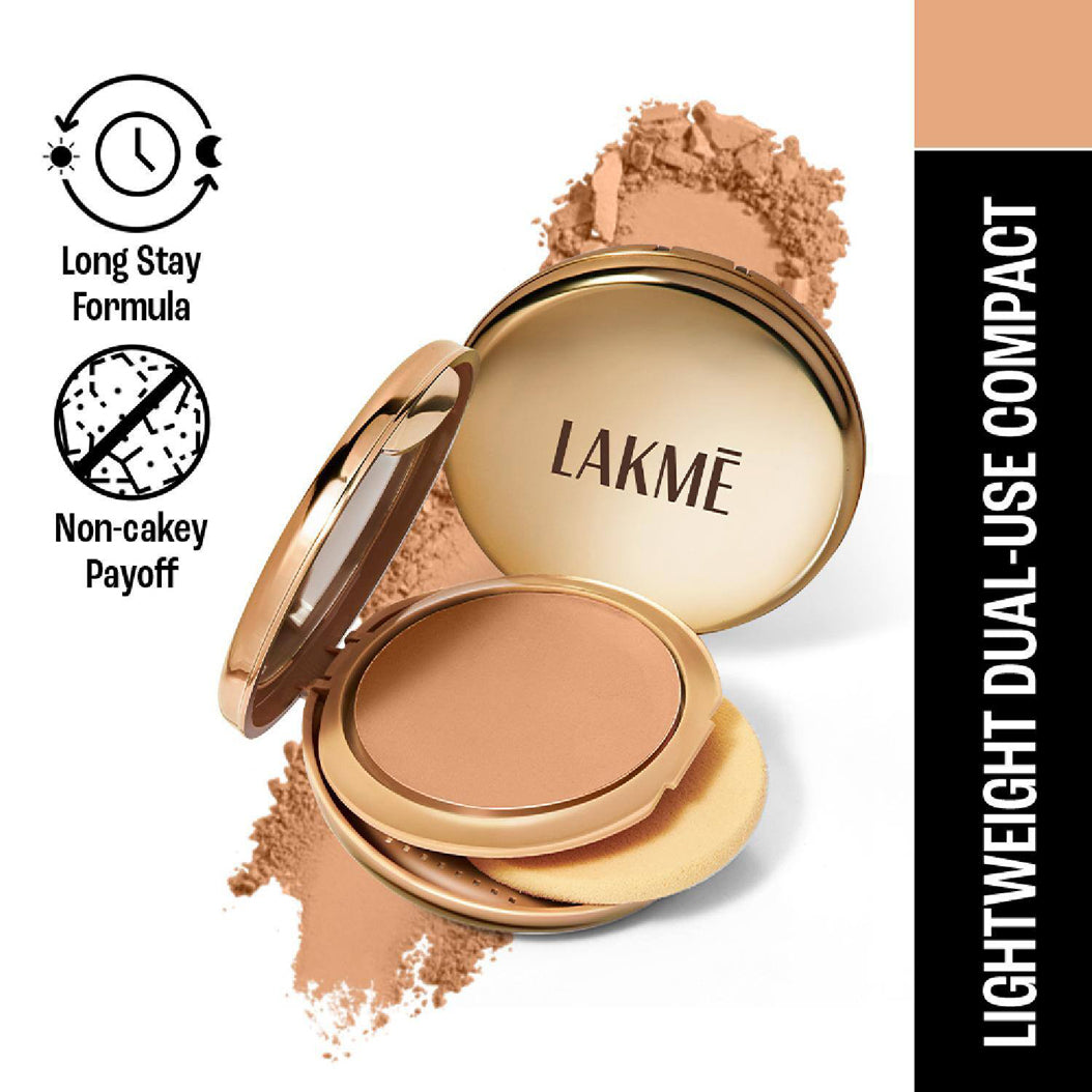 Lakme 9To5 Double Duty Double Duty Dual Finish Compact