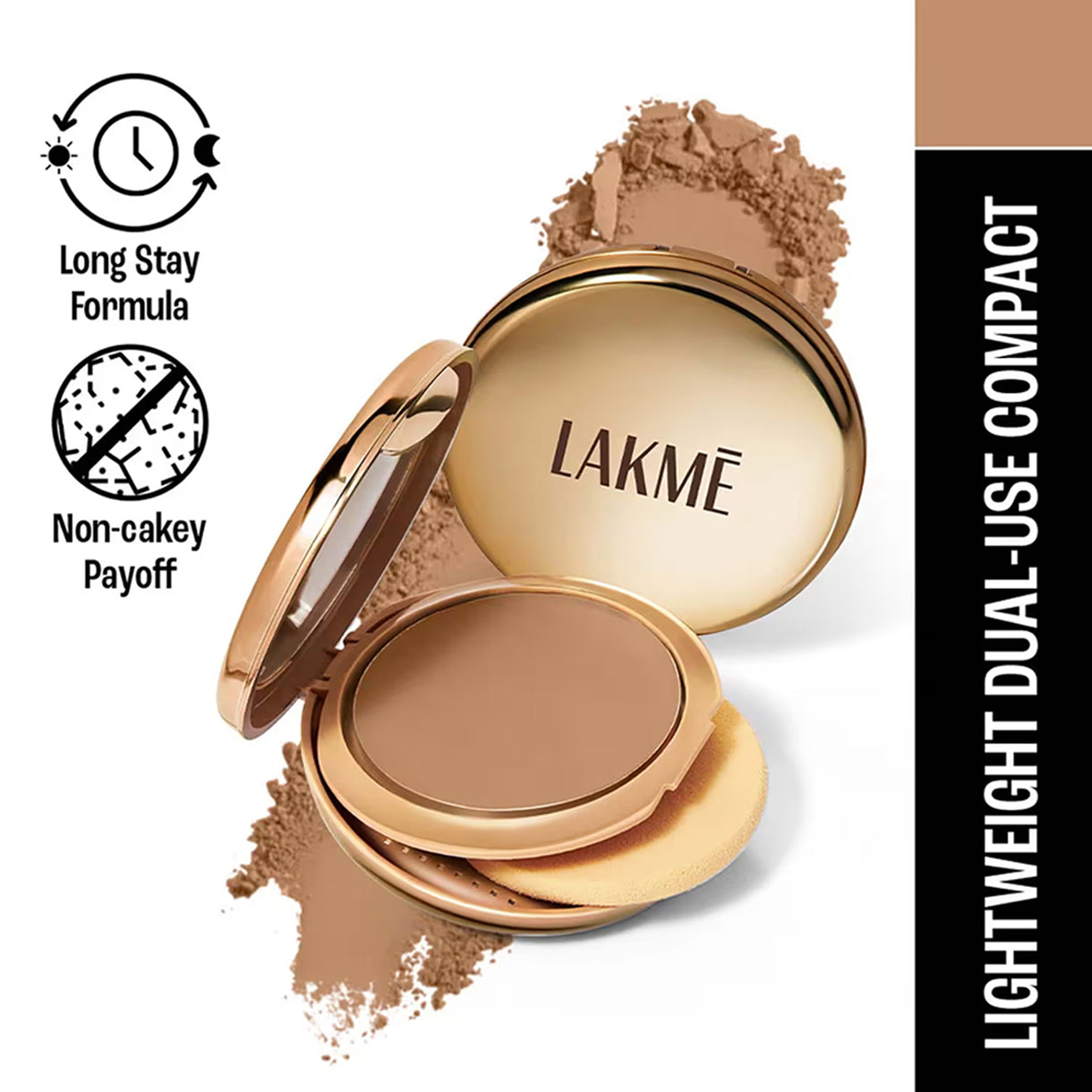 Lakme 9To5 Double Duty Double Duty Dual Finish Compact