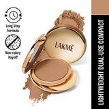 Lakme 9To5 Double Duty Double Duty Dual Finish Compact