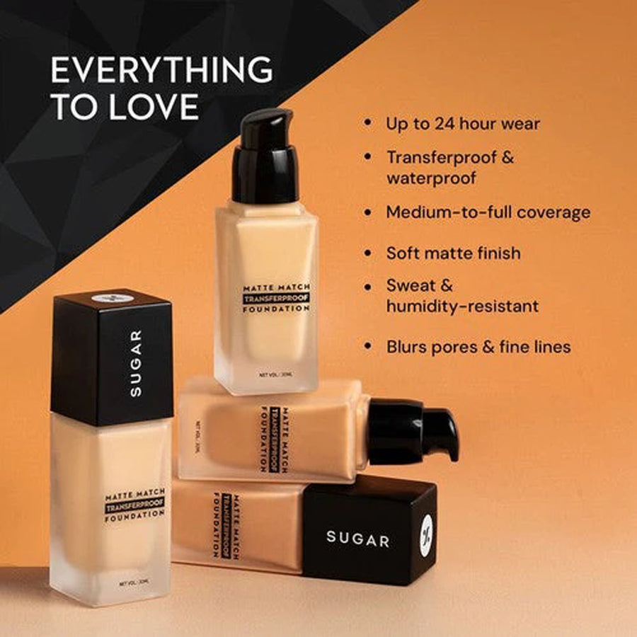 Sugar Matte Match Transferproof Foundation 30Ml