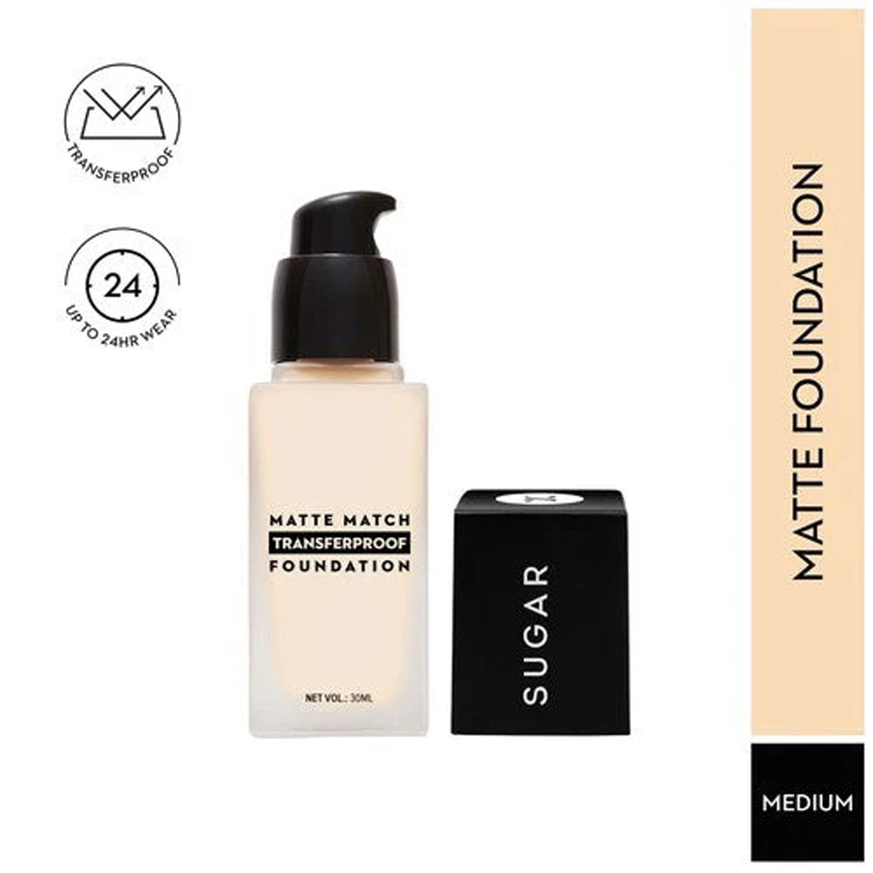 Sugar Matte Match Transferproof Foundation 30Ml