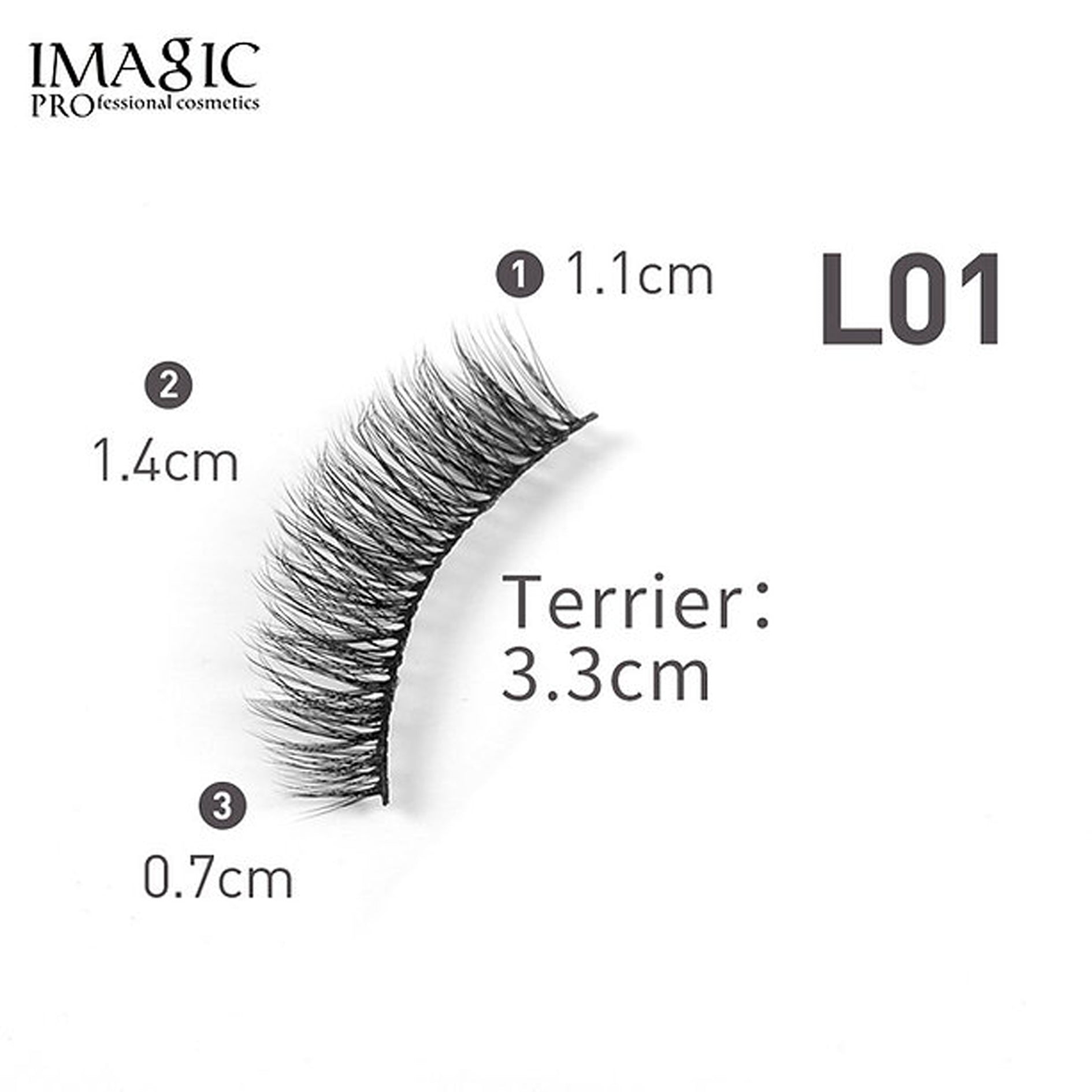 Imagic Handmade 3D Fake Eyelashes Kit 10P Box