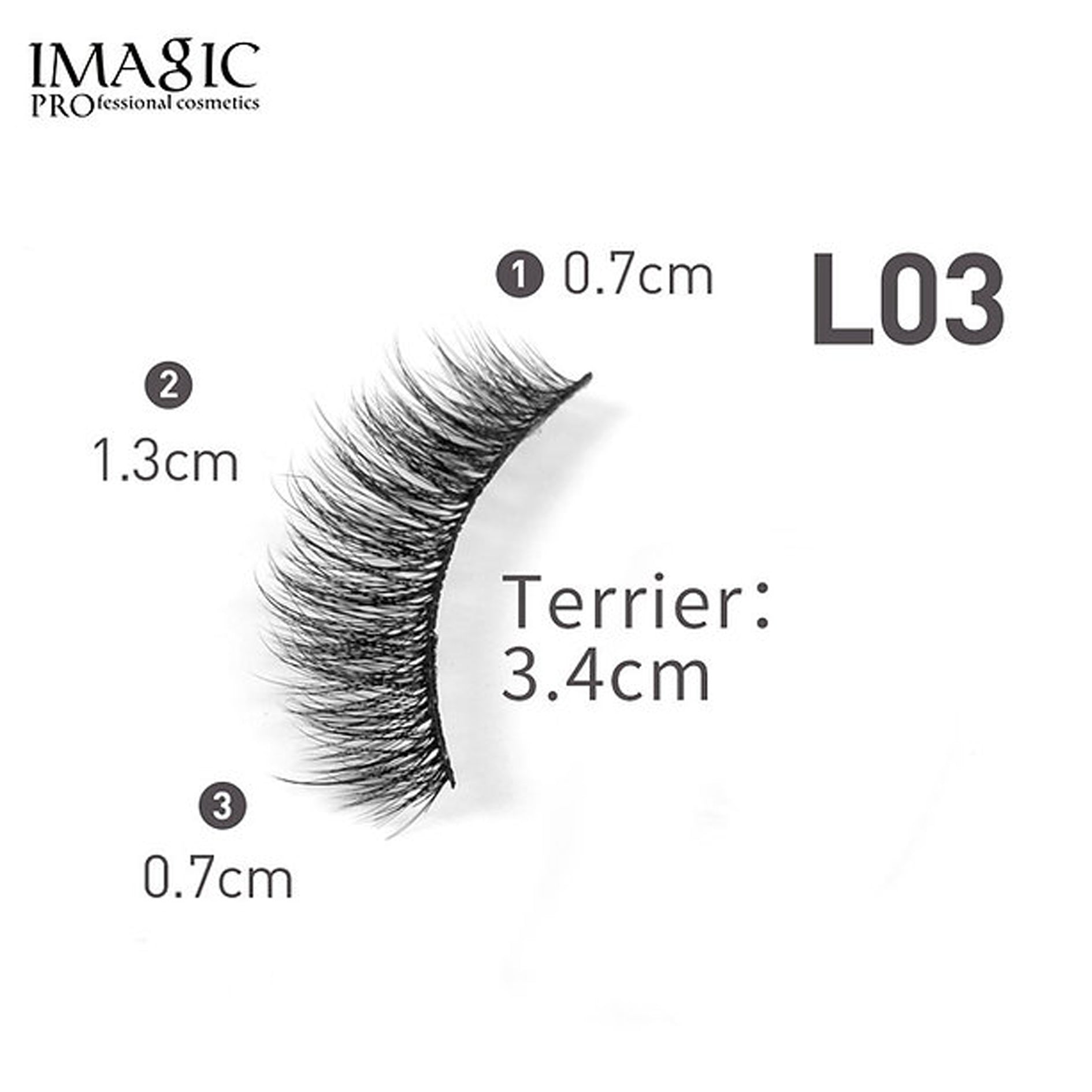 Imagic Handmade 3D Fake Eyelashes Kit 10P Box