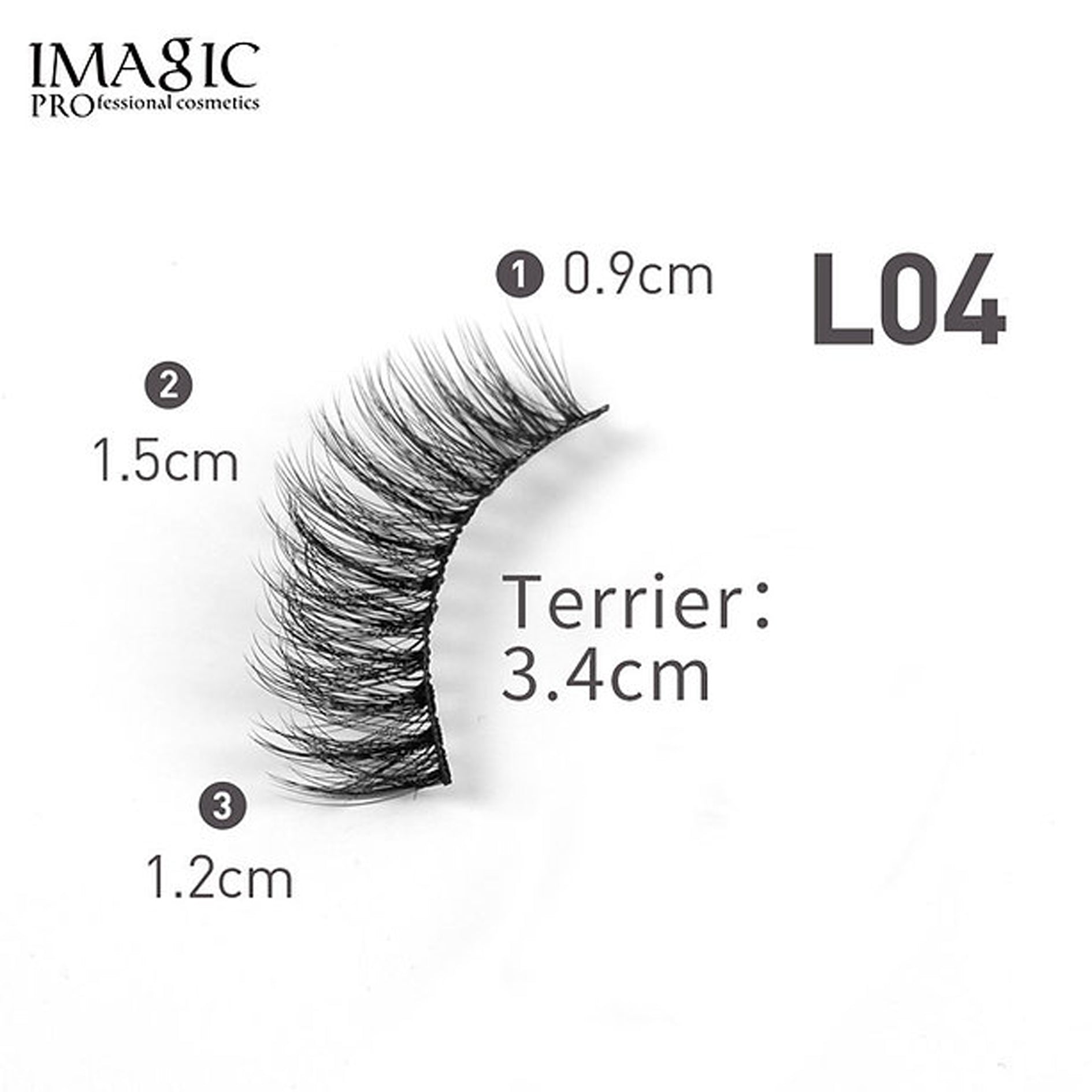 Imagic Handmade 3D Fake Eyelashes Kit 10P Box