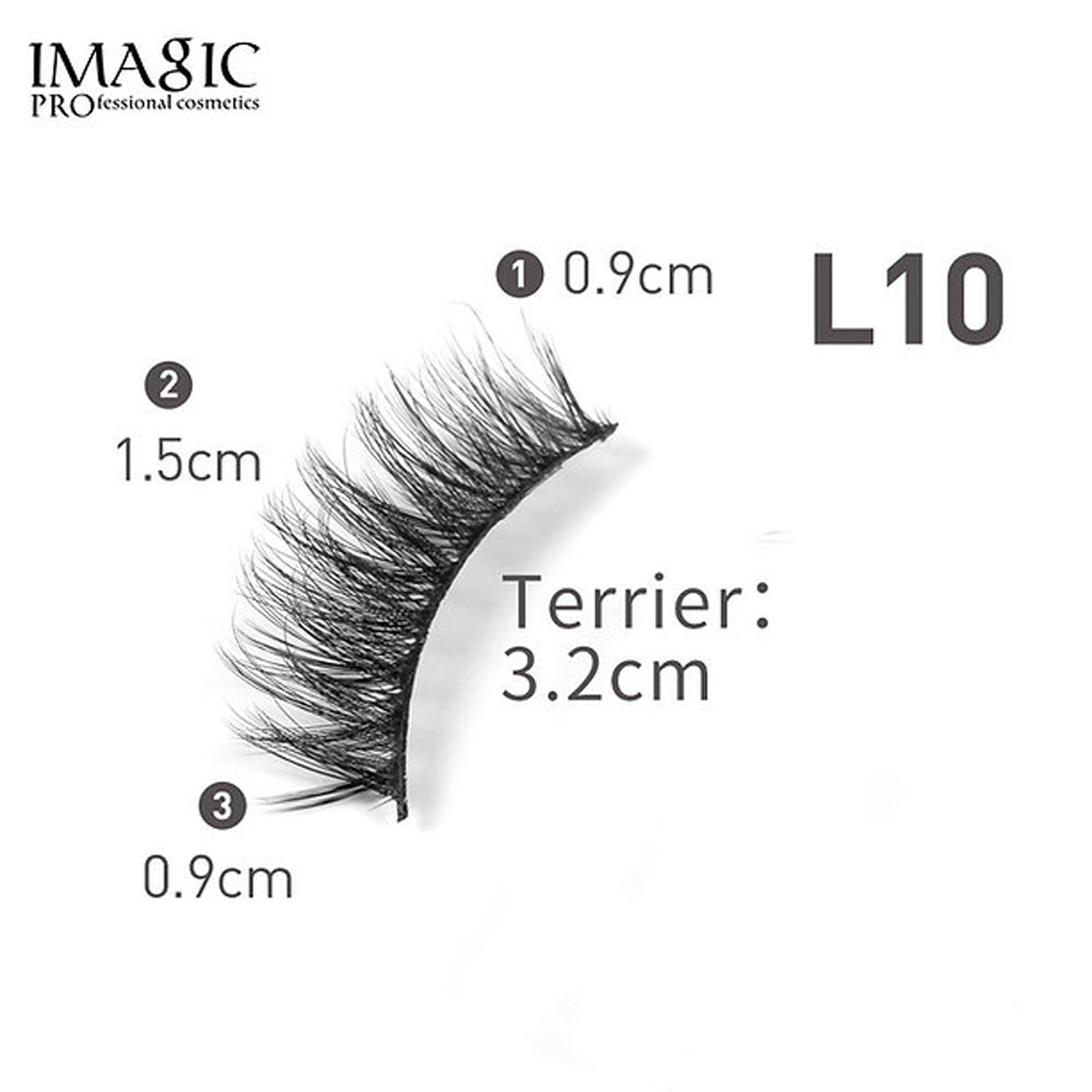 Imagic Handmade 3D Fake Eyelashes Kit 10P Box