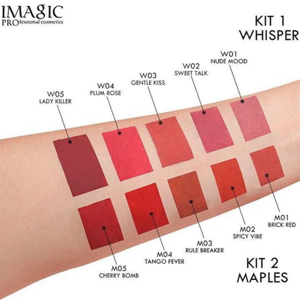 Imagic Matte Liquid Lipstick Kit 5*5G