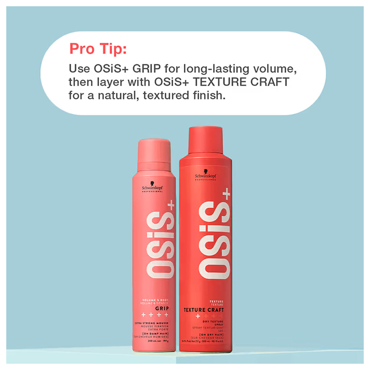 Schwarzkopf Professional Osis+Grip Extra Strong Mousse For Volume & Body 200Ml