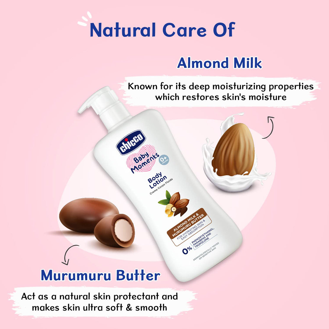 Chicco Baby Body Lotion Almond Milk & Murumuru Butter