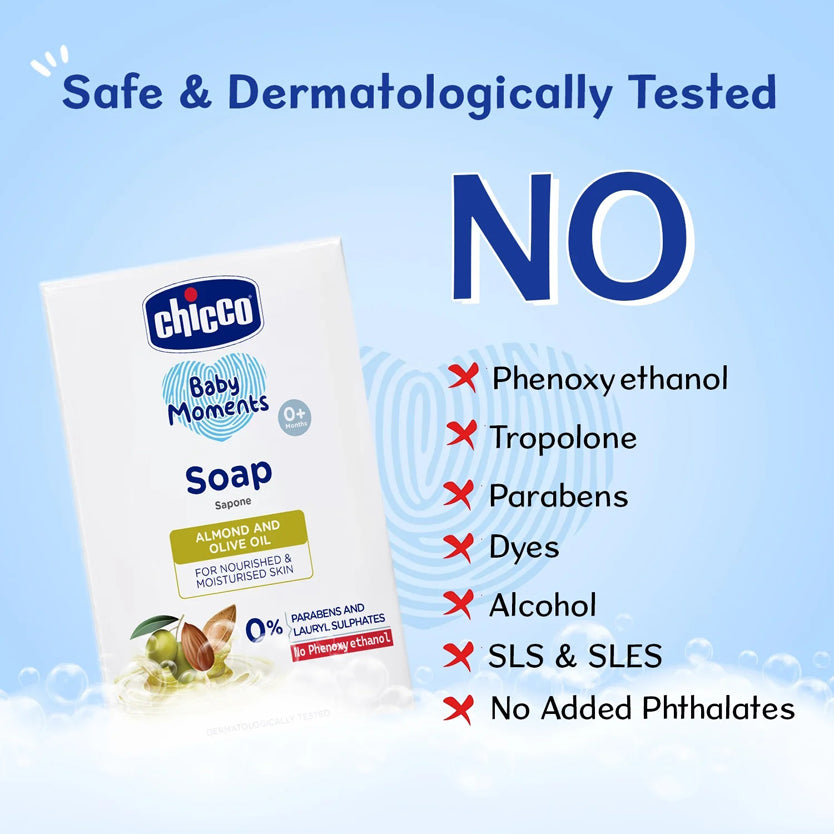 Chicco Baby Soap Almond And Olive Oil